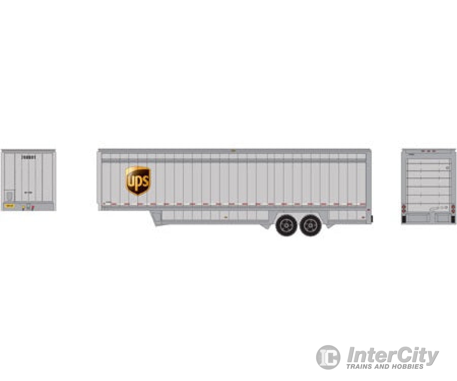 Athearn Ath29450 Ho Ups Licensed Products 40 Drop Sill Parcel Trailer Ups/Logo 708801 Cars & Trucks