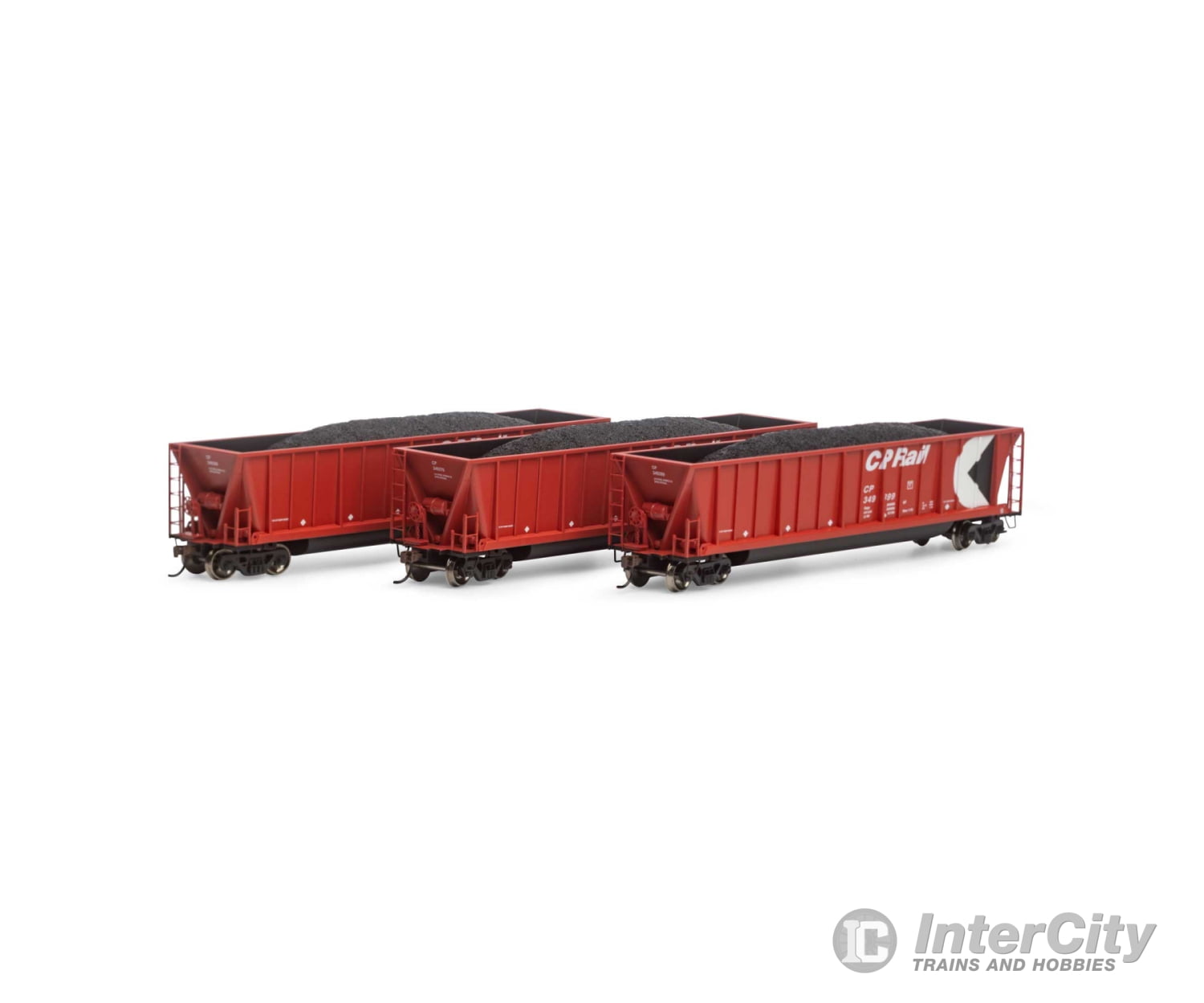 Athearn HO ATH29631 Bathtub Gondola w/Load CP Rail - 3-pack #3 - Default Title (CH-140-29631)