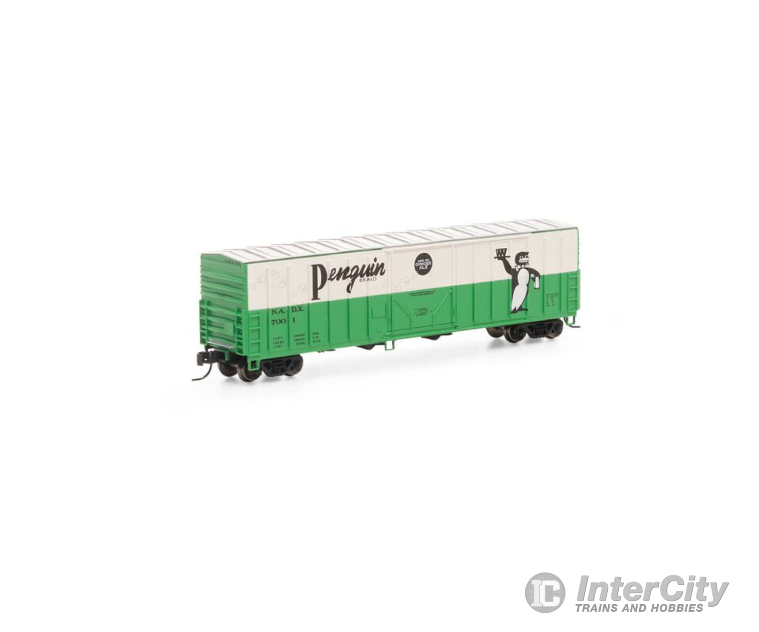 Athearn Ath3871 N 50’ Nacc Box Penguin Ginger Ale #7001 Freight Cars