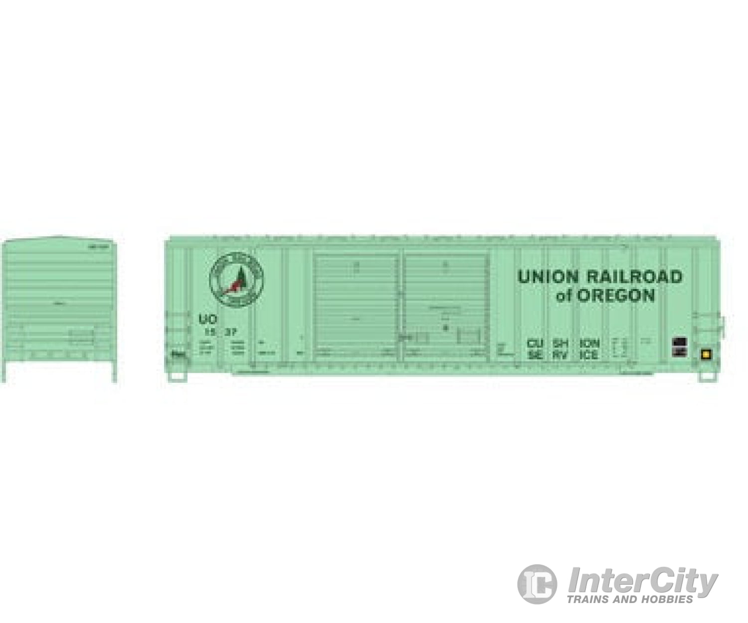 Athearn Ath6675 N Fmc Combo Door Union Railroad Of Oregon Uo 1537 Freight Cars