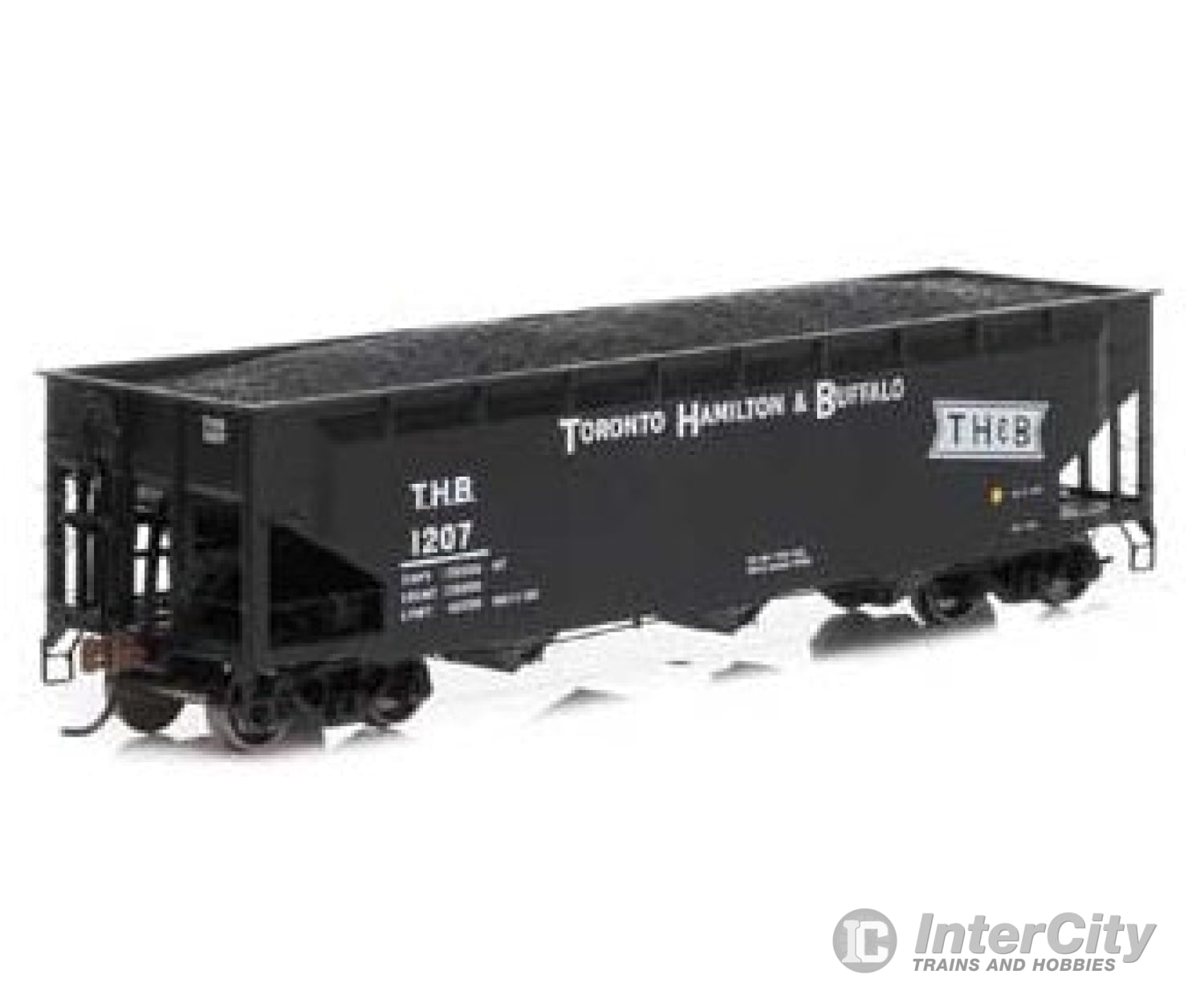 Athearn Ath7037 Ho Triple Bay Offset Side Hopper 40 3-Bay W/Load Th&B 1027 Freight Cars