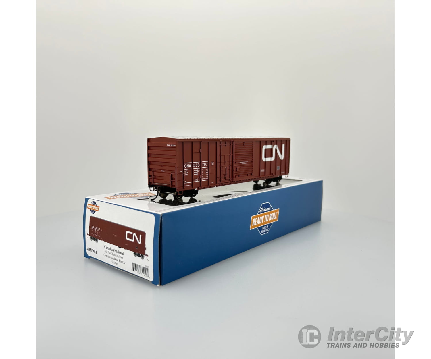 Athearn Ath71011 Ho 50 Fmc Ex-Post Combo Door Box Cna 553707 Freight Cars