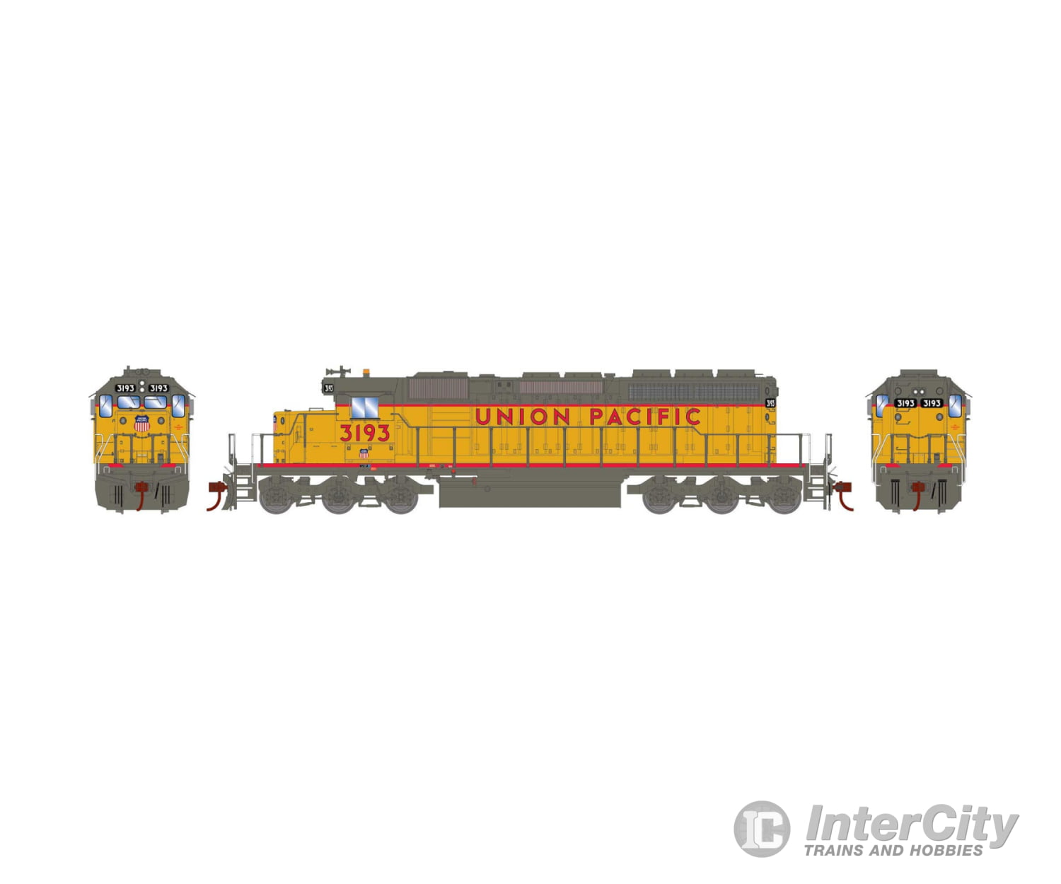 Athearn ATH72095 HO Union Pacific SD40-2 Diesel Locomotive Ready To Run #3193 - Default Title (CH-140-72095)