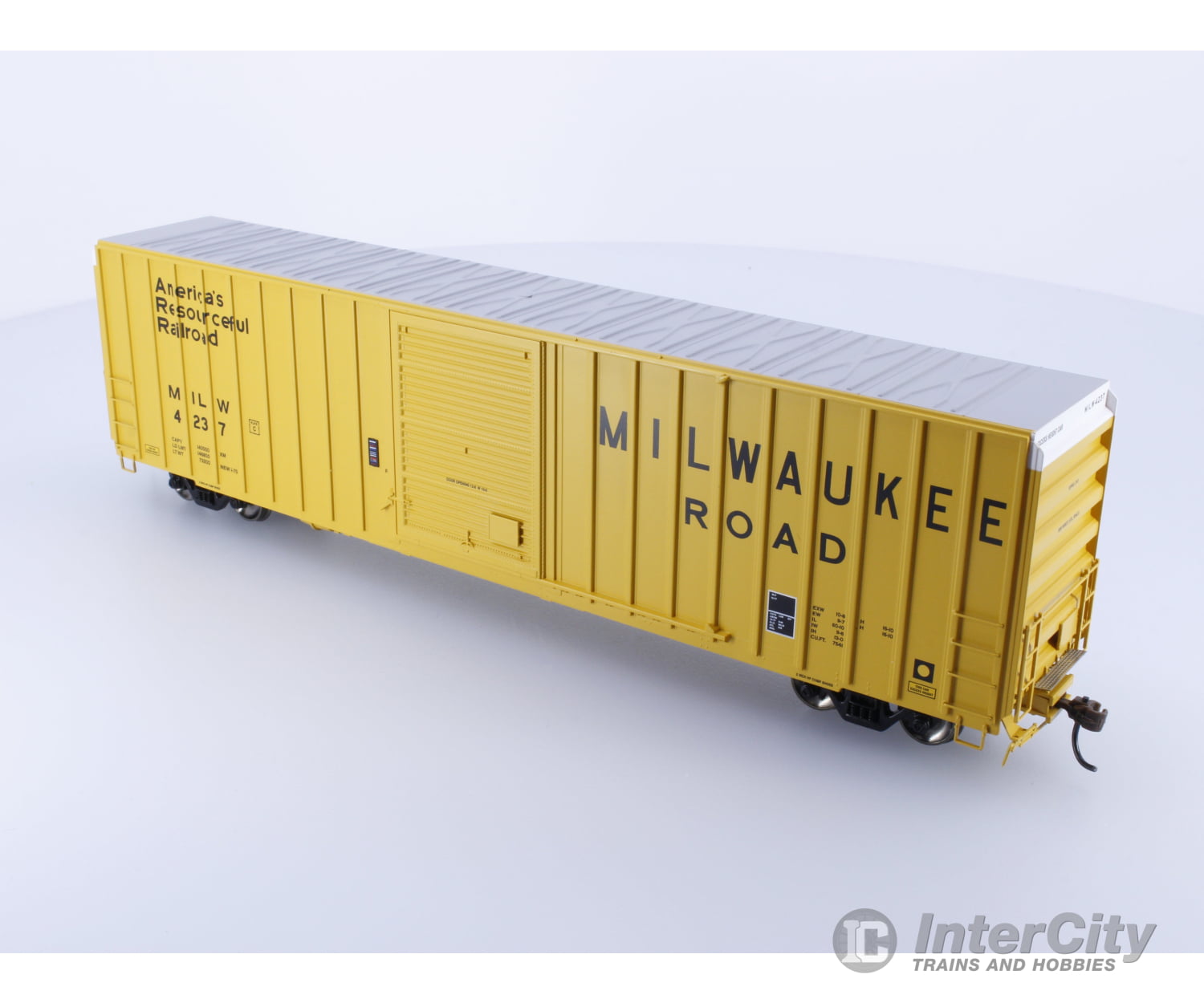 Athearn Ath72640 Ho 60’ Fmc High Cube Ex-Post Box Car Milwaukee Road (Milw) 4237 Freight Cars