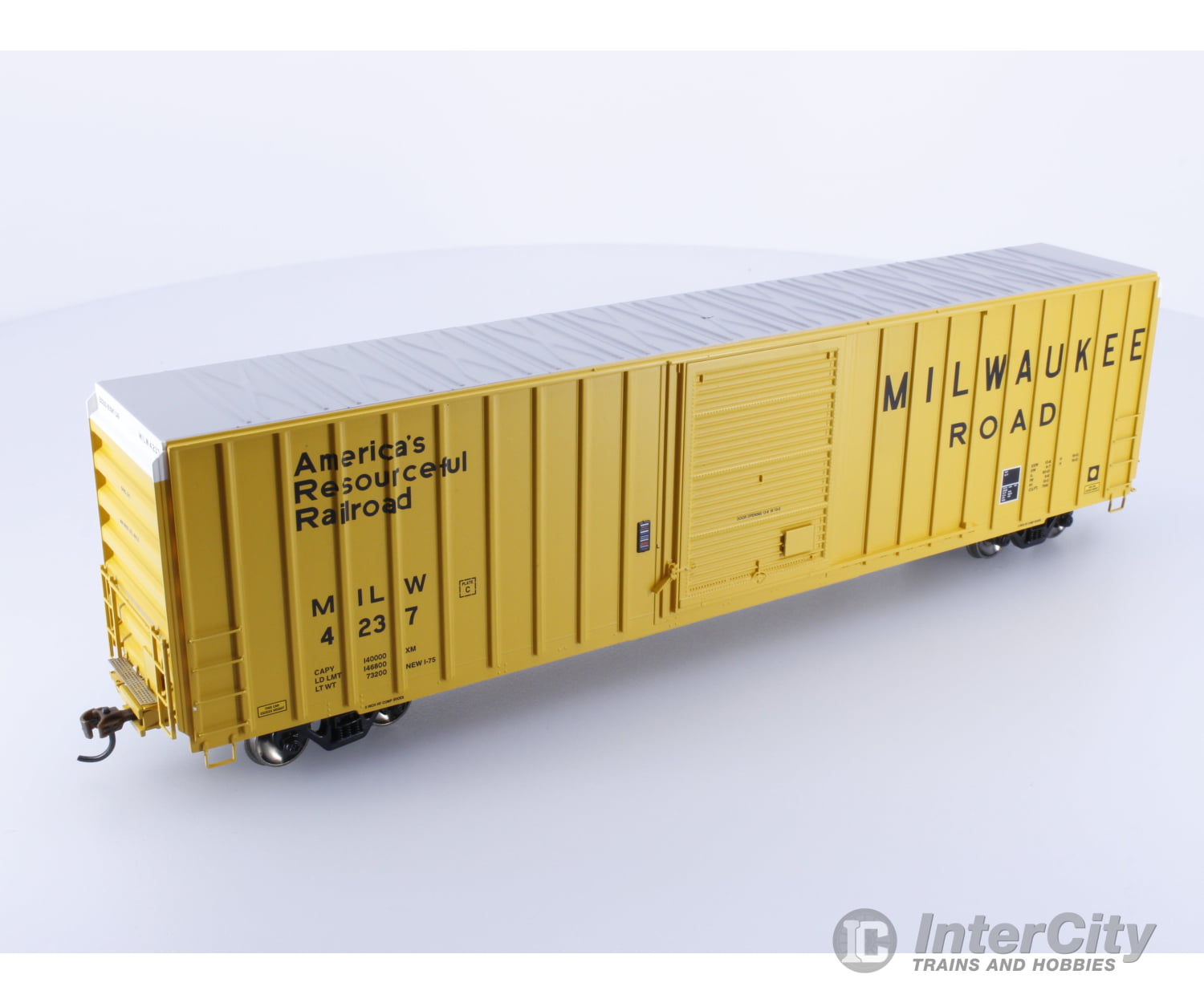 Athearn Ath72640 Ho 60’ Fmc High Cube Ex-Post Box Car Milwaukee Road (Milw) 4237 Freight Cars