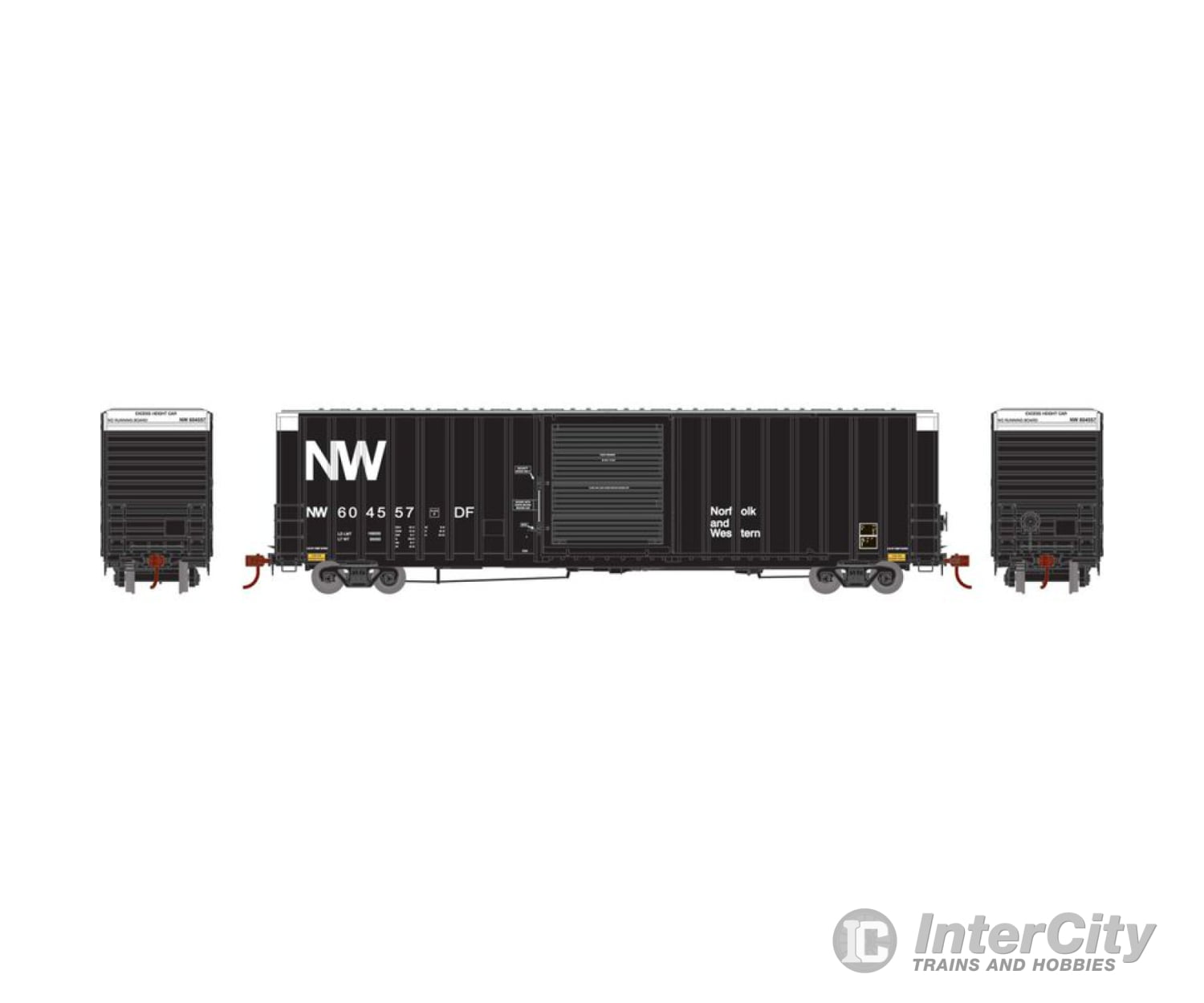Athearn ATH72845 HO 60’ ICC Hi-Cube Box N&W #604557 Freight Cars