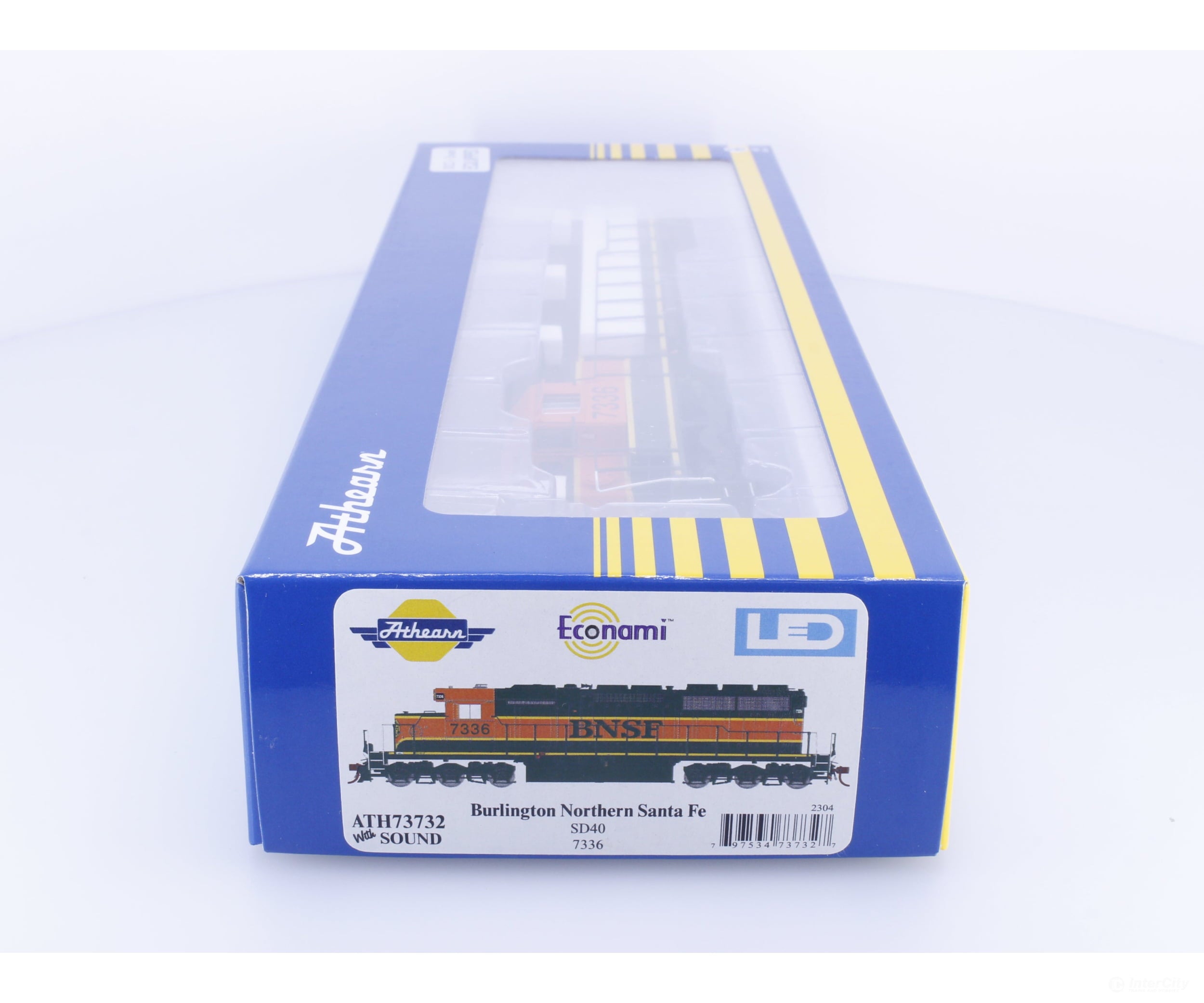 Athearn ATH73732 HO SD40 Diesel Locomotive Econami Sound Burlington Northern Santa Fe (BNSF) 7336 DCC & Sound
