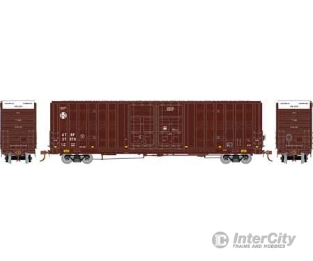 Athearn Ath75104 Ho 60 Foot Berwick Double Door Box Car Santa Fe 37570 Freight Cars