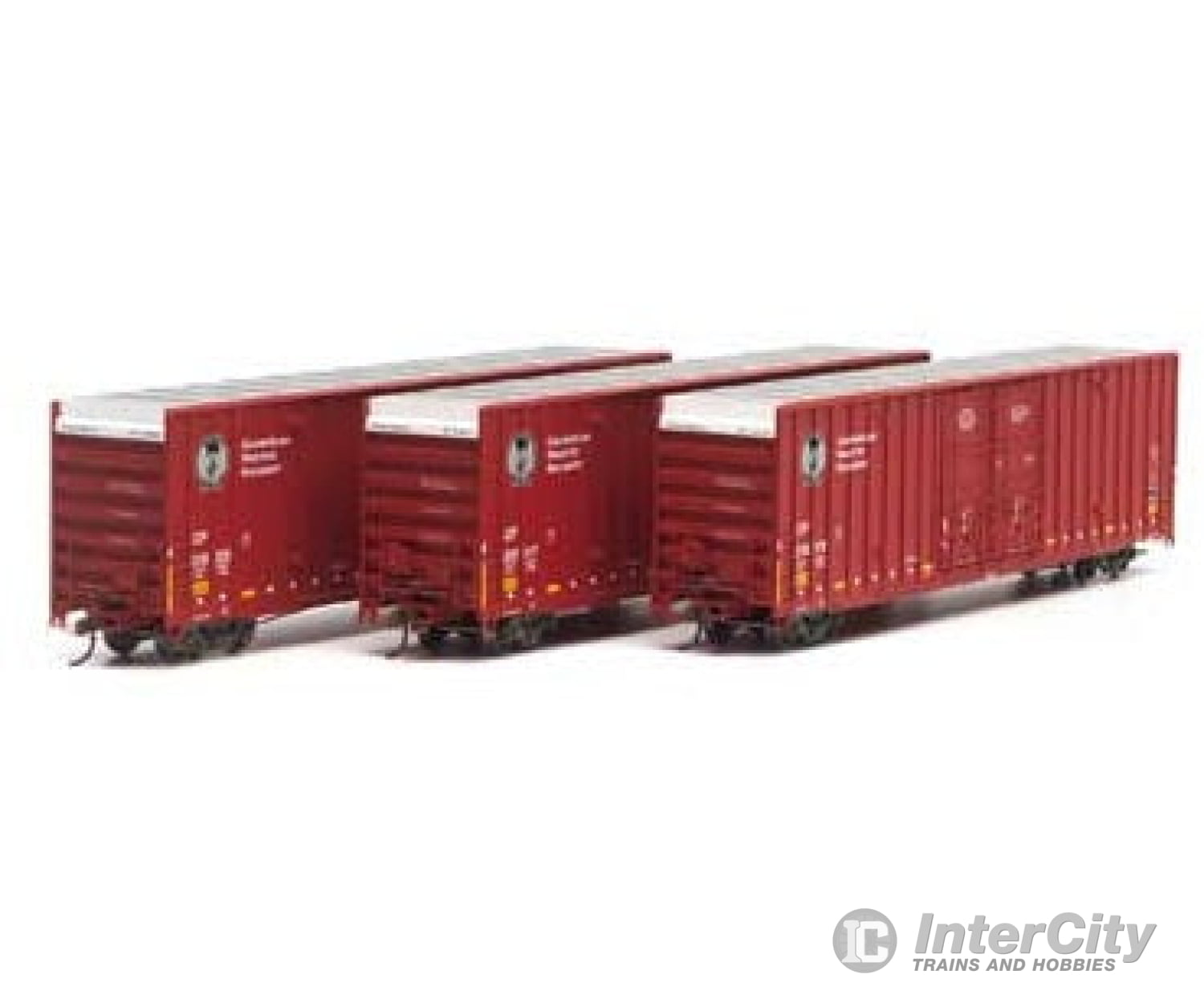 Athearn Ath75264 Ho 60 Foot Gunderson Double Door Box Car Canadian Pacific 3-Pack 218119 218217