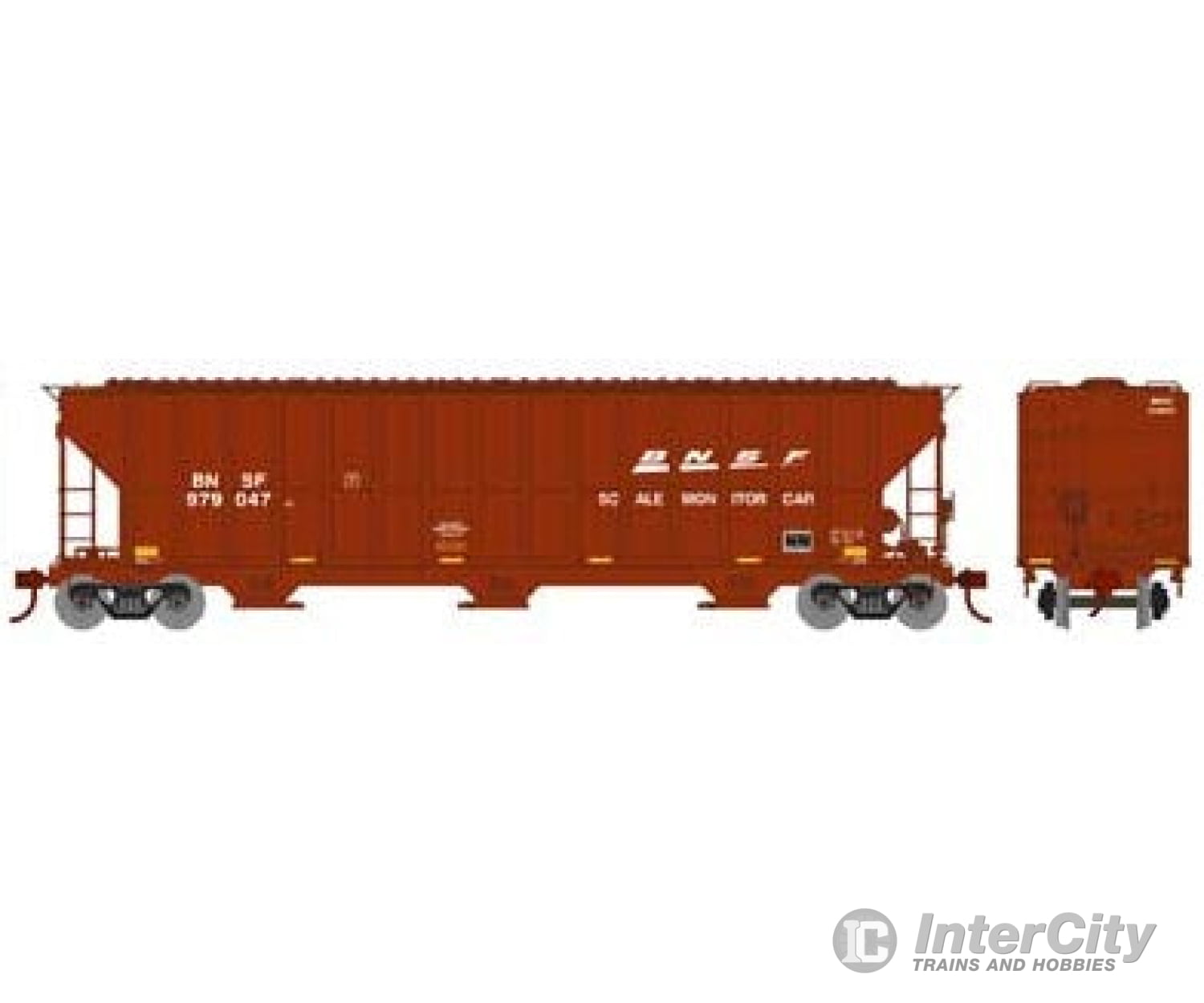 Athearn Ath81504 Ho Fmc 4700 Covered Hopper Bnsf/Scale 979047 Freight Cars