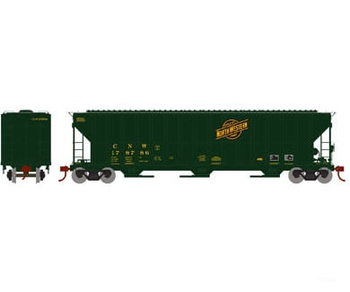 Athearn Ath81994 Ho Fmc 4700 Covered Hopper Chicago & North Western 178786 Freight Cars