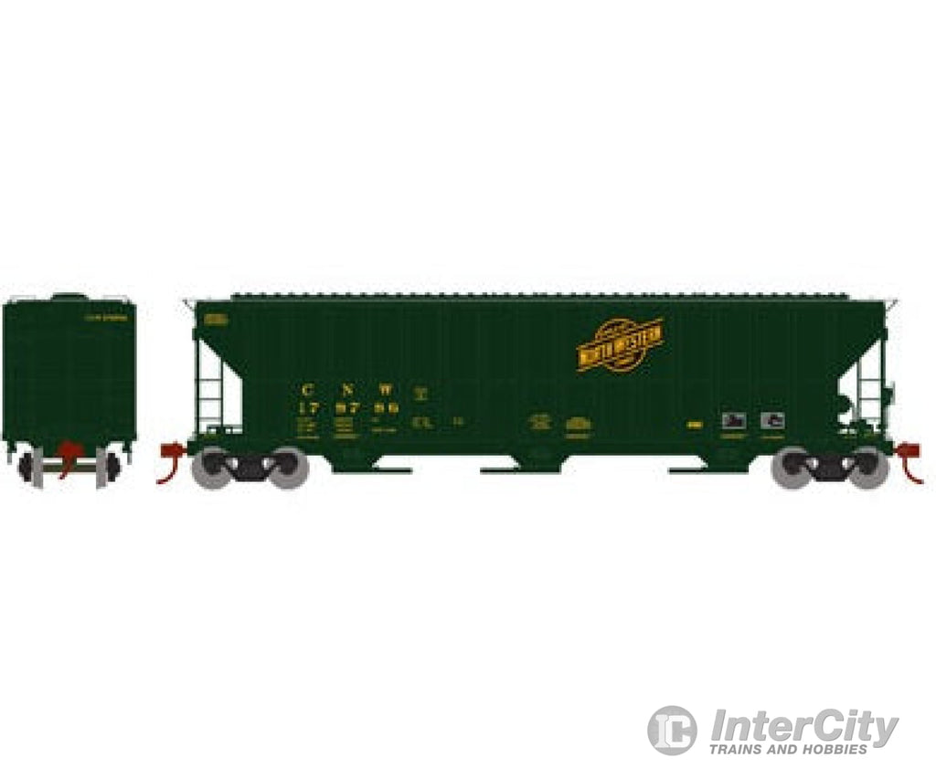 Athearn Ath81994 Ho Fmc 4700 Covered Hopper Chicago & North Western 178786 Freight Cars