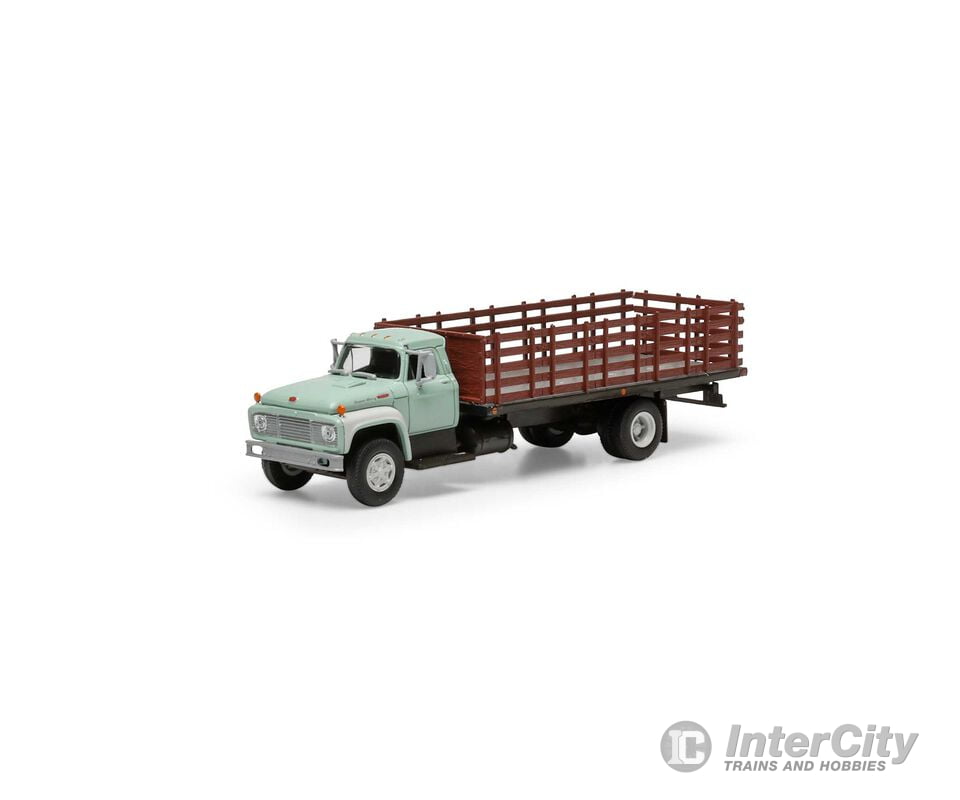 Athearn ATH84722 HO ATH Ford F-850 Stakebed Primer Green Cars & Trucks
