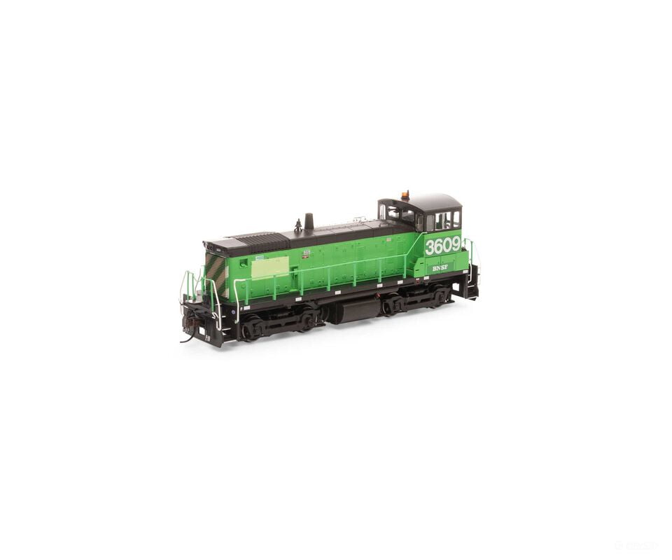 Athearn Ath86841 Ho Sw1000 Locomotive With Dcc & Sound Bnsf #3609 Locomotives