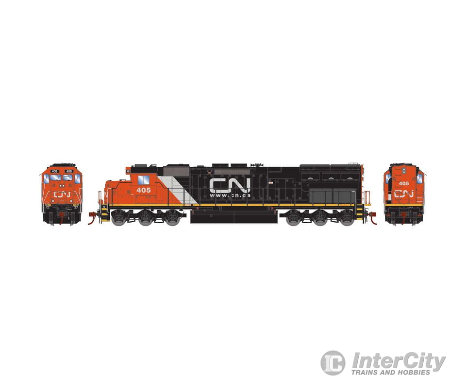 Athearn ATH86875 HO SD45T-2 Locomotive Canadian National #405 Locomotives
