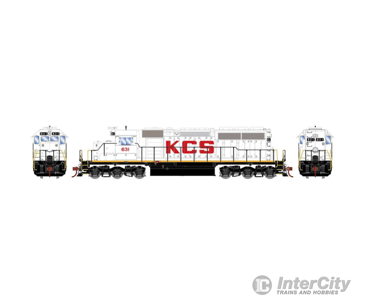 Athearn Ath87227 Ho Sd40 Locomotive Kansas City Southern #631 Locomotives