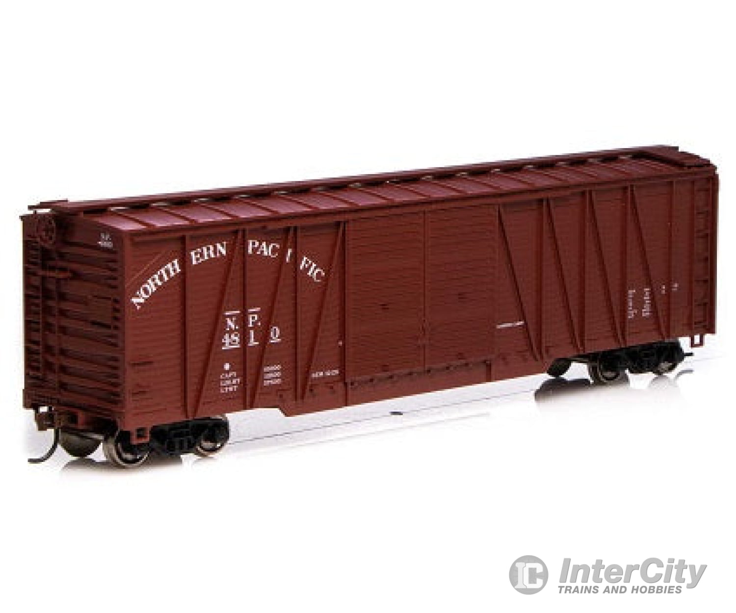 Athearn Ath90074 Ho 50 Foot Single Sheathed Box Car Northern Pacific 4810 Freight Cars