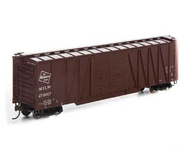 Athearn Ath90096 Ho 50 Foot Single Sheathed Box Car Milwaukee Road 272017 Freight Cars