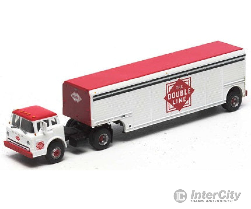 Athearn Ath91848 Ho Ford C Series Trucks & Beverage Trailer - The Double Line Cars