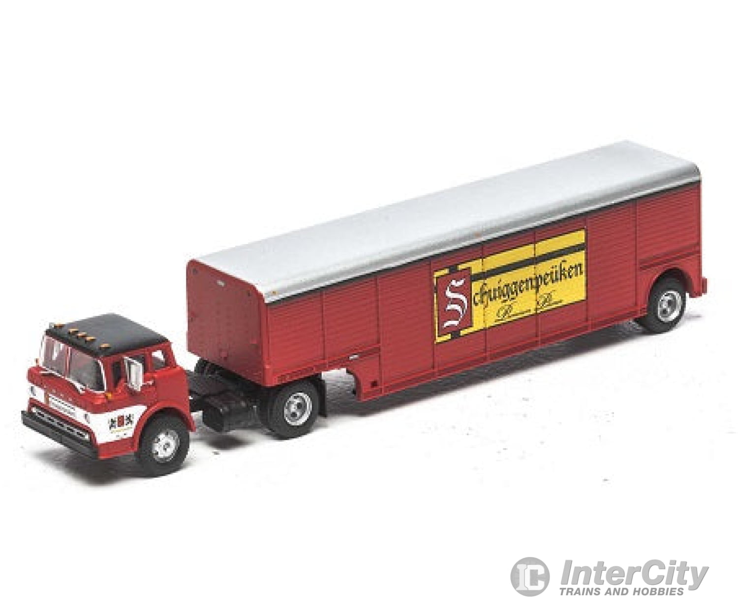 Athearn Ath91849 Ho Ford C Series Trucks ’C’ & Beverage Trailer - ’U.b. Schuiggenpeuken’