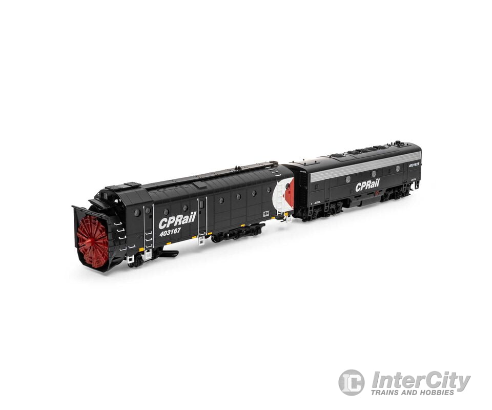 Athearn ATH93825 HO Rotary Snowplow & F7B Locomotive CPR #403167/#403167B Locomotives