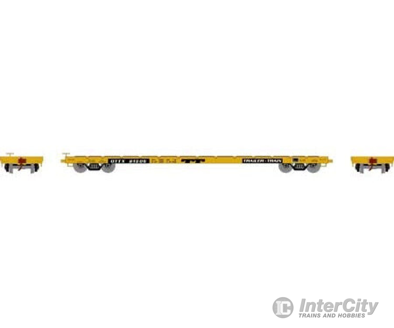 Athearn Ath97067 Ho 60 Foot Flat Car Ottx/Black Logo 91305 Freight Cars