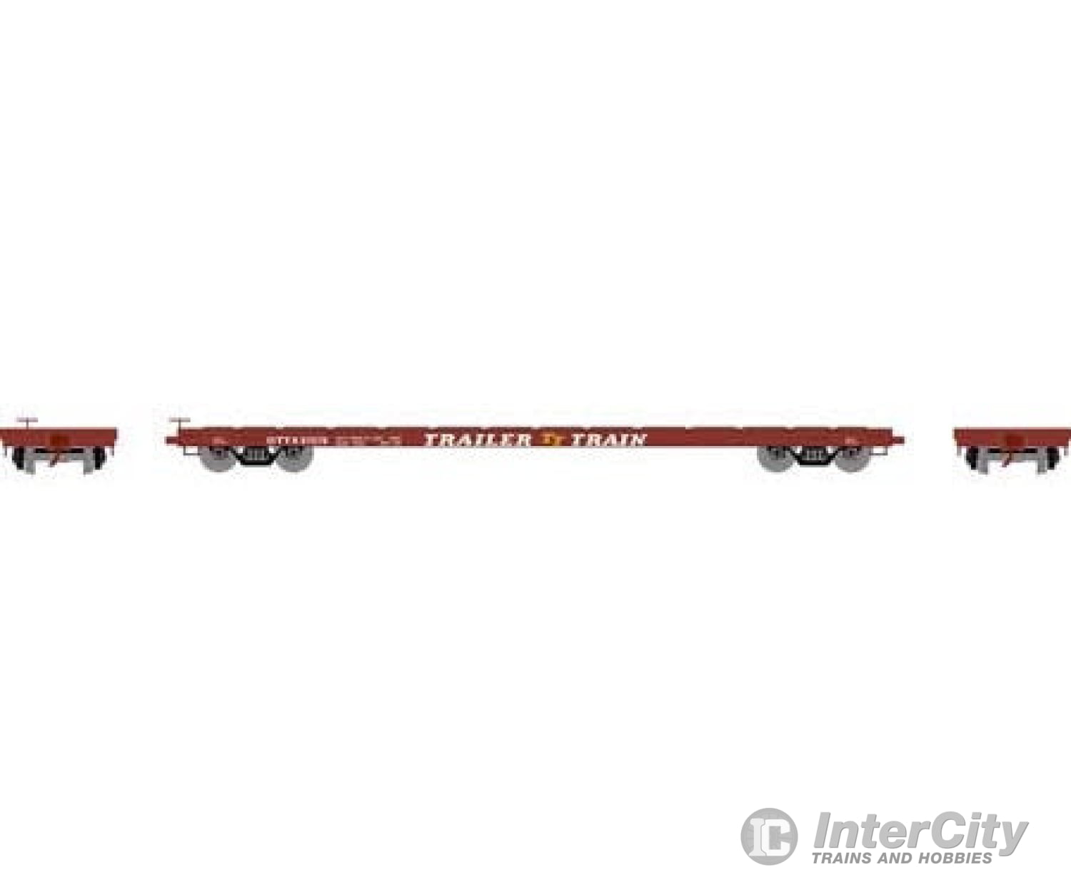 Athearn Ath97070 Ho 60 Foot Flat Car Ottx/Brown Logo 97079 Freight Cars