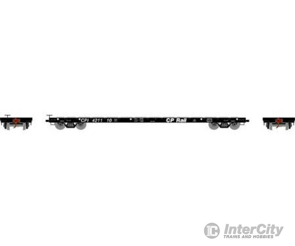 Athearn Ath97075 Ho 60 Foot Flat Car Cp Rail 421110 Freight Cars