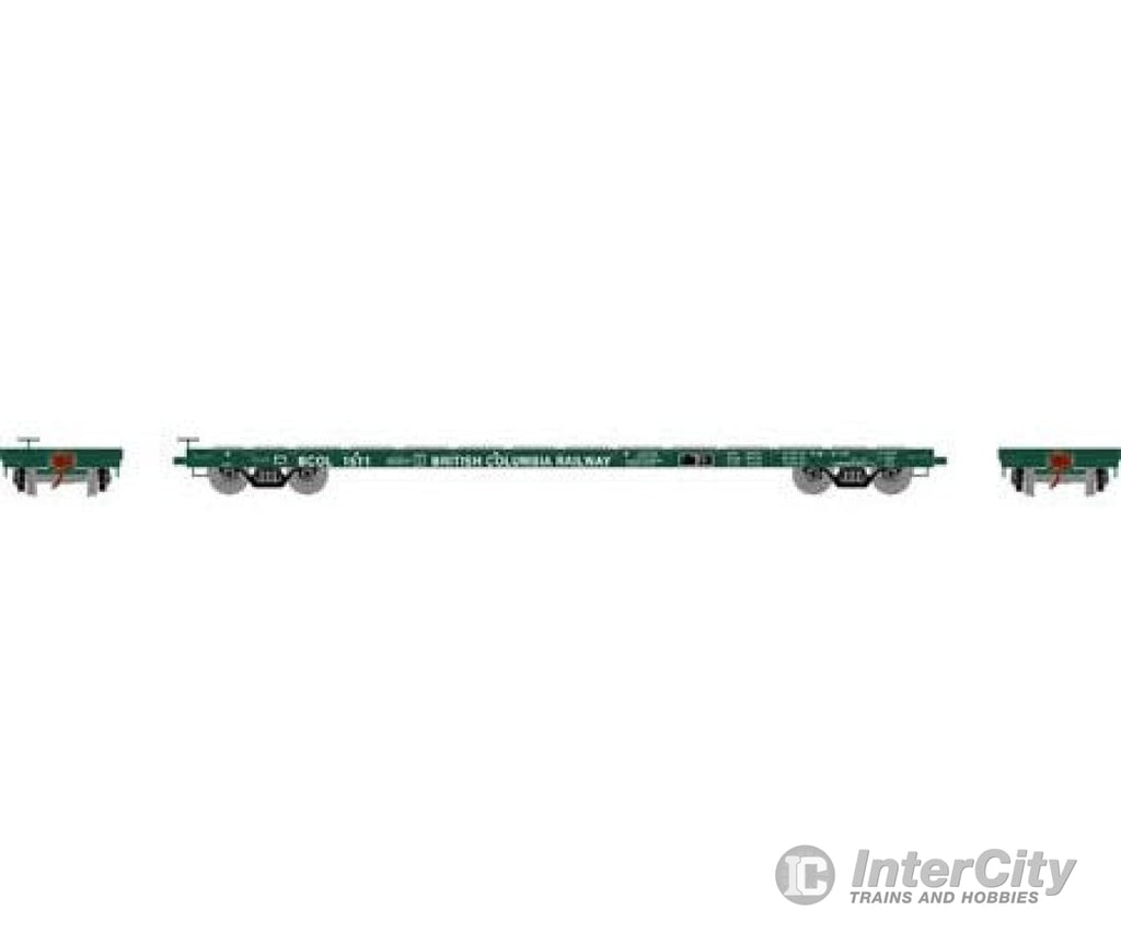 Athearn Ath97078 Ho 60 Foot Flat Car Bcol 1511 Freight Cars