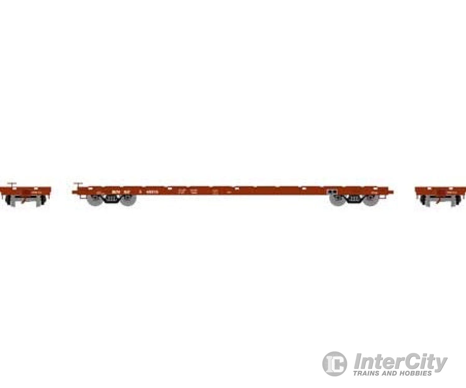 Athearn Ath97082 Ho 60 Foot Flat Car Bnsf 848916 Freight Cars