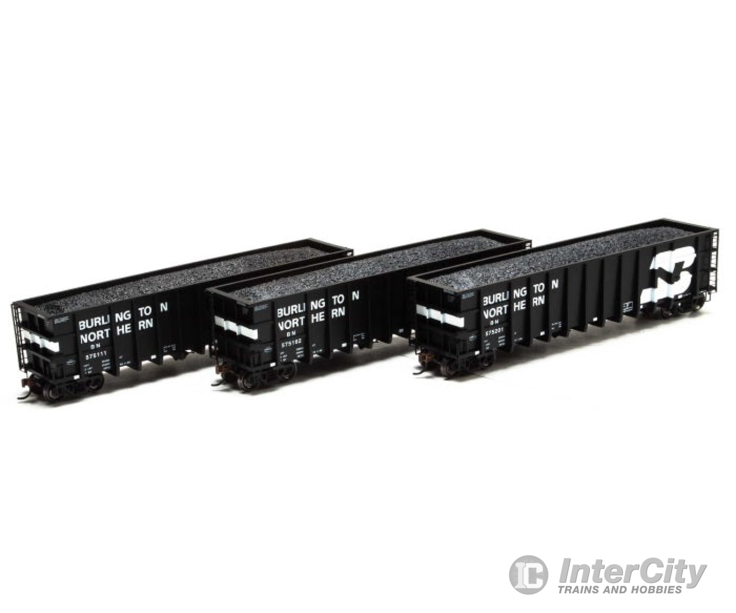 Athearn Ath97592 Ho 50 Foot Thrall High-Side Coal Gondola Burlington Northern Freight Cars