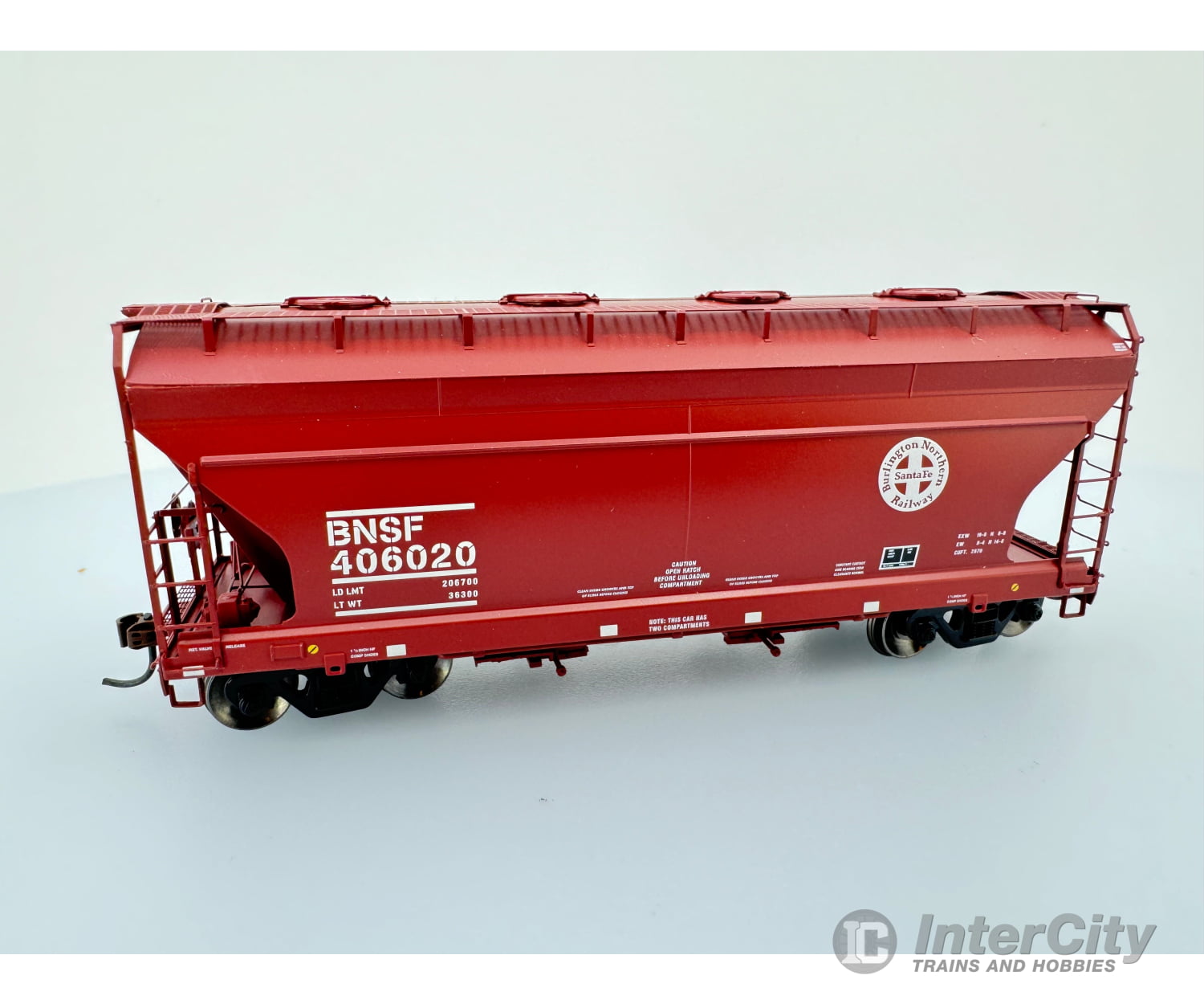 Athearn Ath98174 Ho Acf 2970 2 Bay Hopper Burlington Northern Santa Fe (Bnsf) 406020 Freight Cars