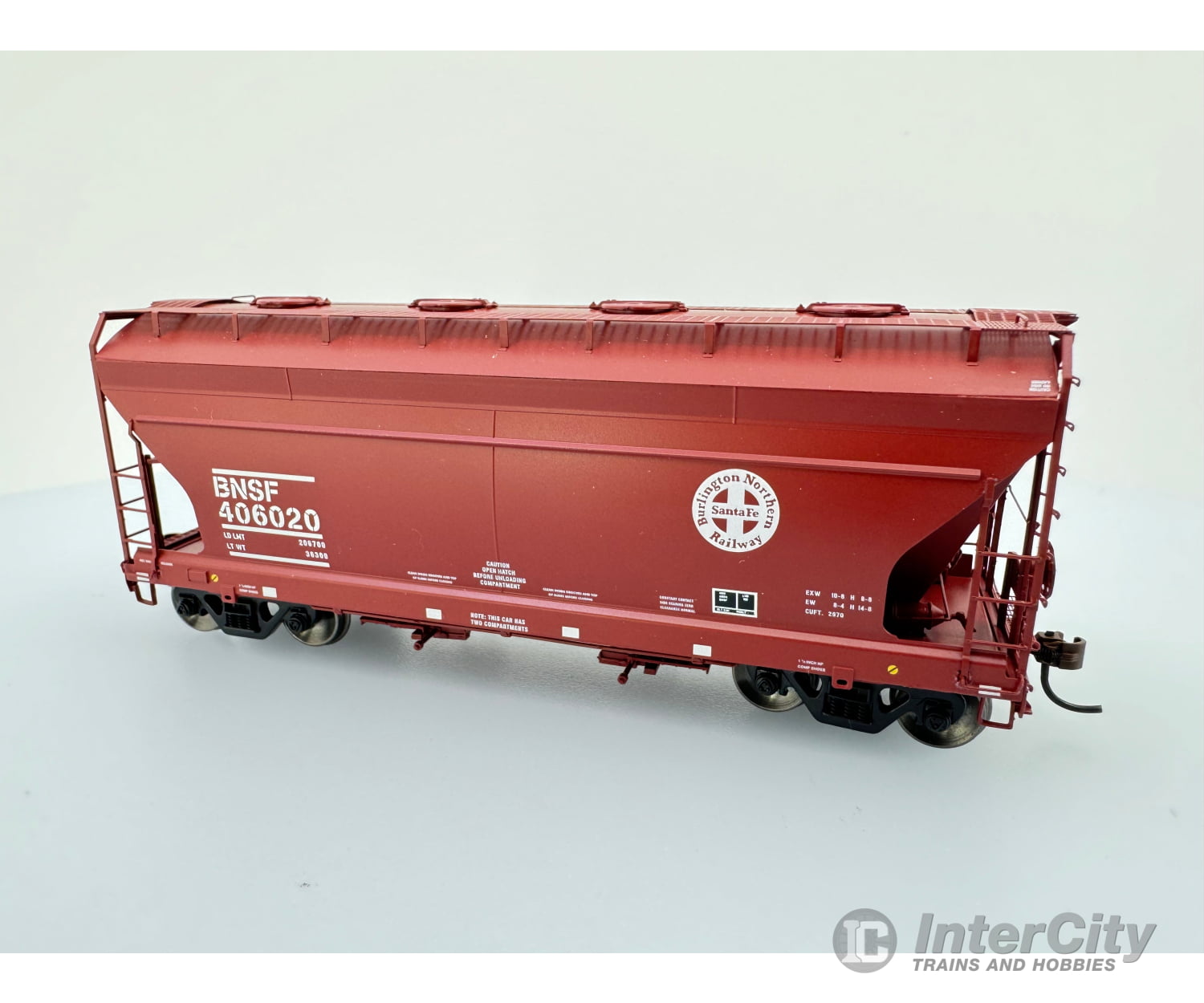 Athearn Ath98174 Ho Acf 2970 2 Bay Hopper Burlington Northern Santa Fe (Bnsf) 406020 Freight Cars