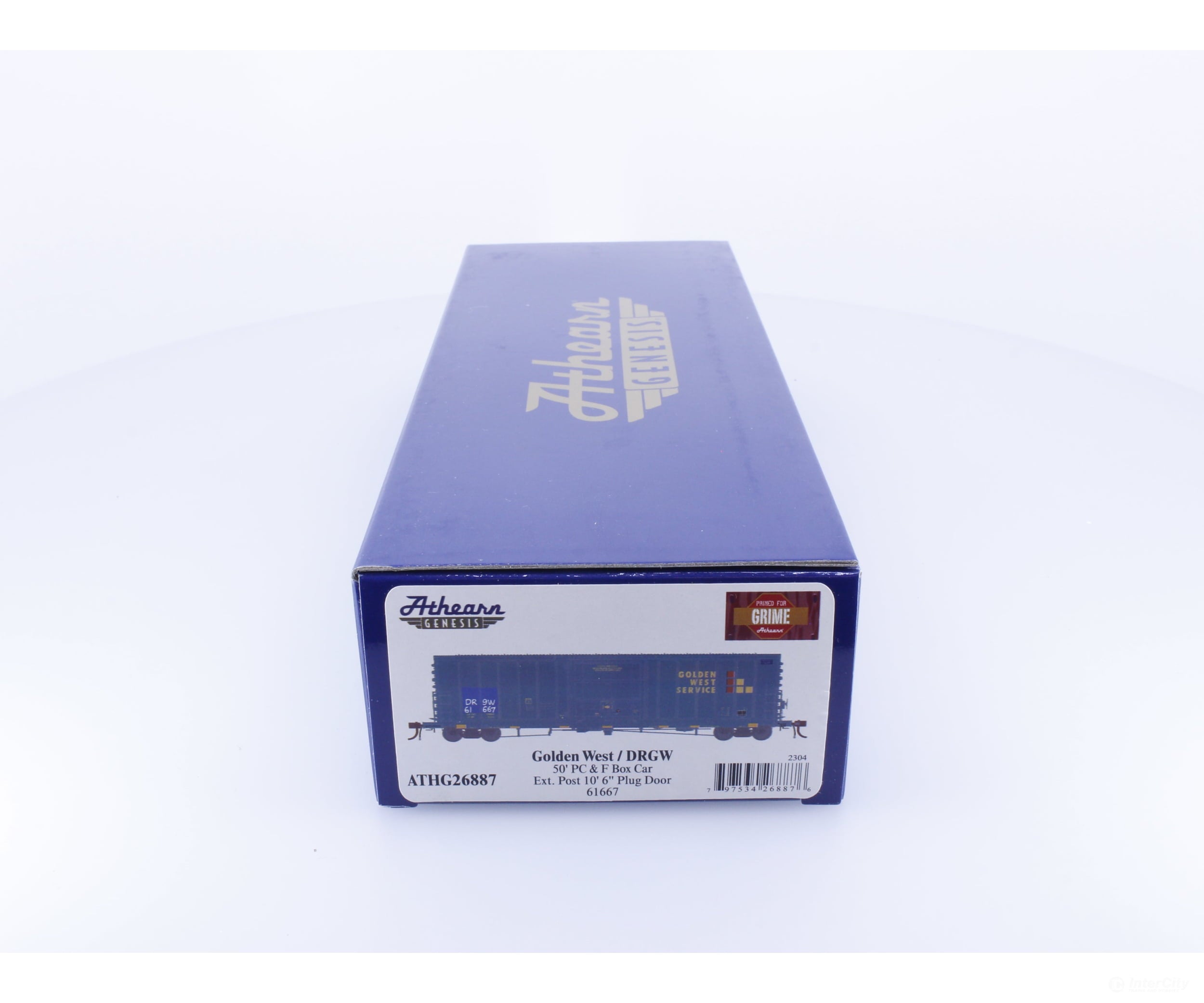 Athearn ATHG26887 HO 50’ PC&F Box Car 10’ Plug Door Denver and Rio Grande Western (DRGW) 61667 Freight Cars