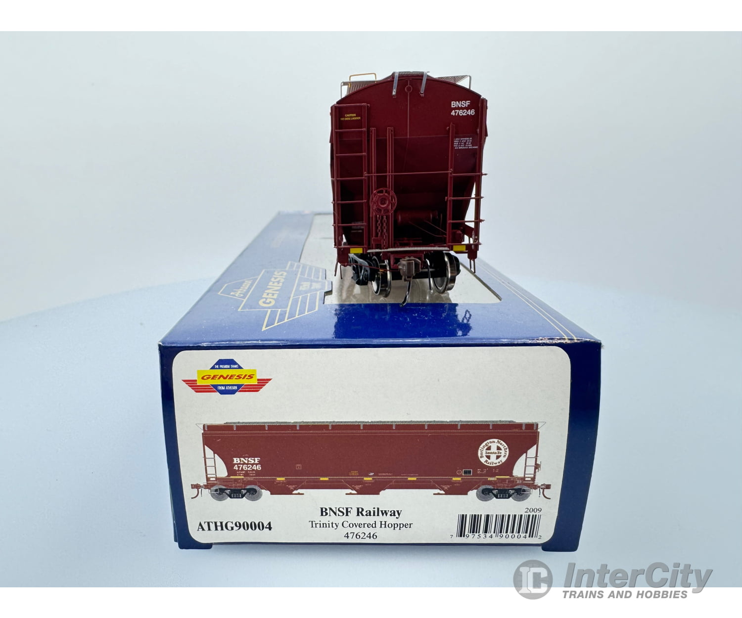 Athearn Athg90004 Ho Trinity Covered Hopper Burlington Northern Santa Fe (Bnsf) 476246 Freight Cars