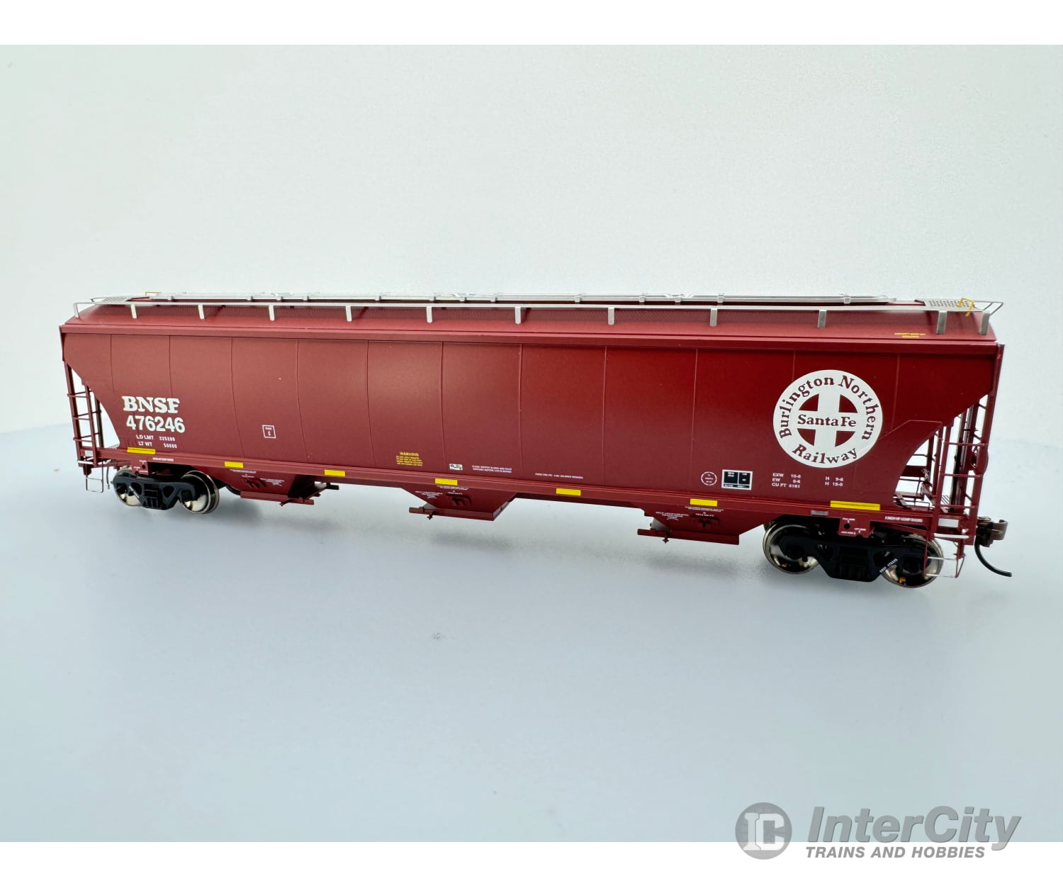 Athearn Athg90004 Ho Trinity Covered Hopper Burlington Northern Santa Fe (Bnsf) 476246 Freight Cars