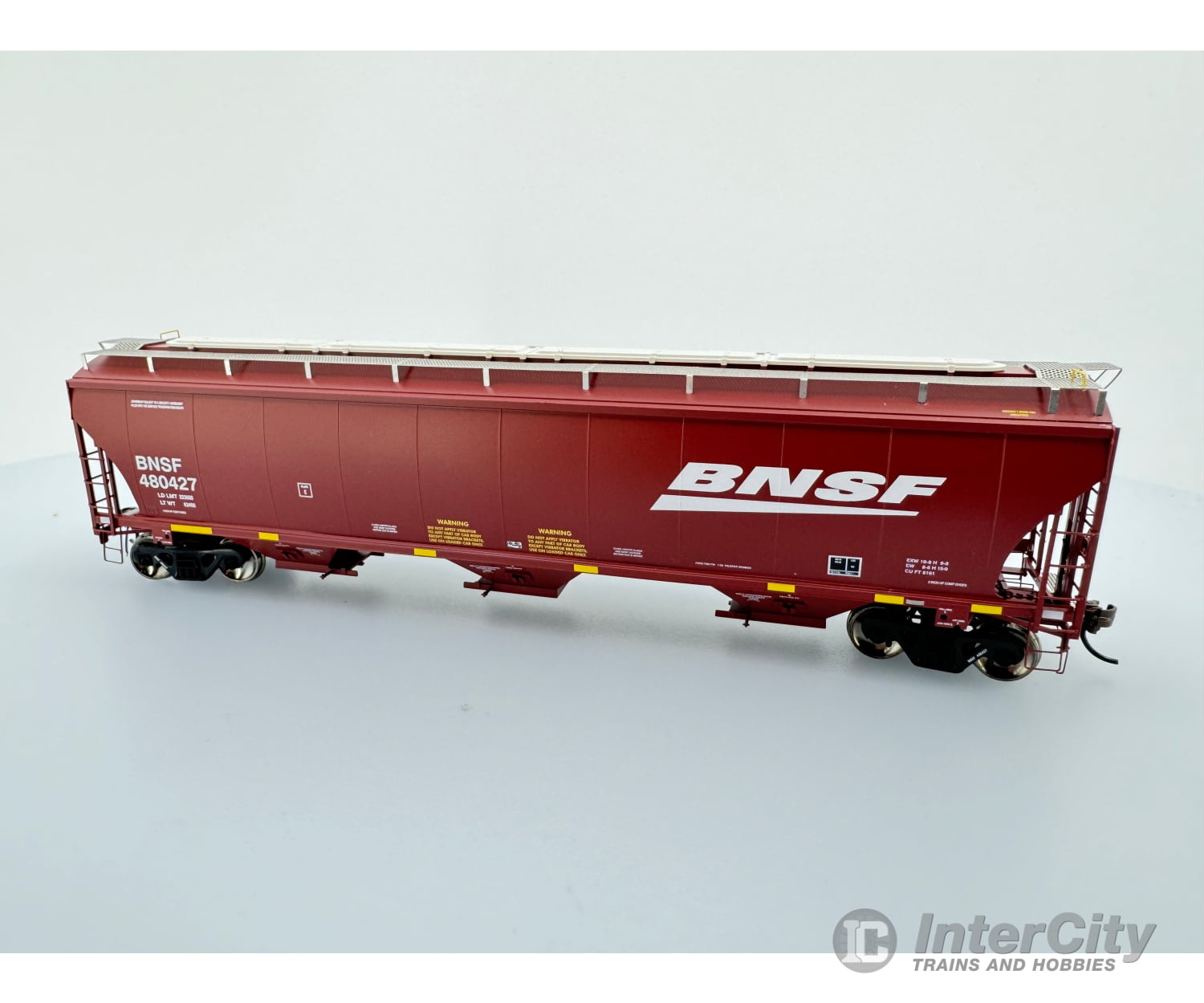 Athearn Athg90008 Ho Trinity Covered Hopper Burlington Northern Santa Fe (Bnsf) 480427 Freight Cars