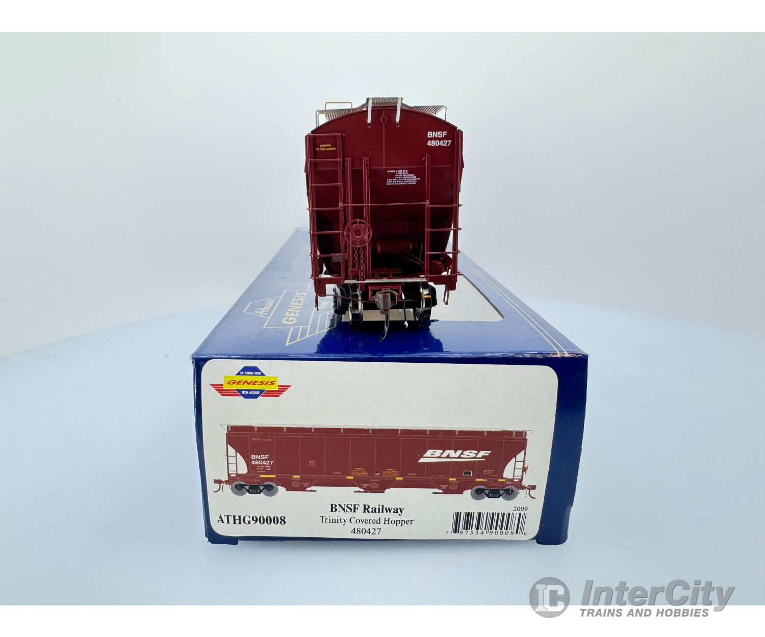 Athearn Athg90008 Ho Trinity Covered Hopper Burlington Northern Santa Fe (Bnsf) 480427 Freight Cars