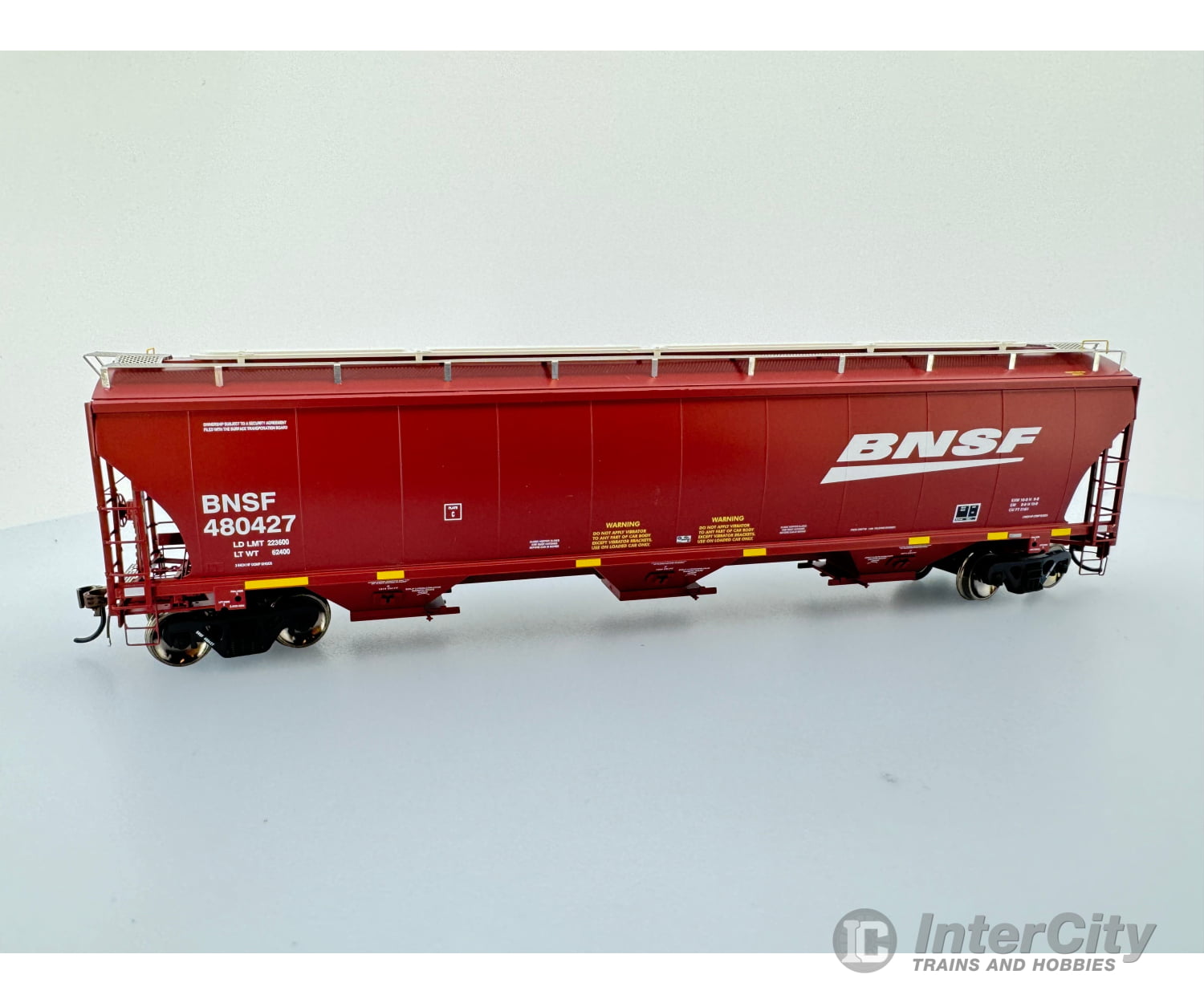 Athearn Athg90008 Ho Trinity Covered Hopper Burlington Northern Santa Fe (Bnsf) 480427 Freight Cars