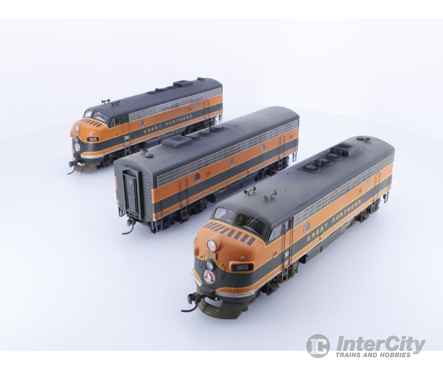 Athearn G1504A G1504B G1004 Ho F7A F7B & A.b.a Set Great Northern (Gn) 365-A 365-B 365-C Dcc Sound