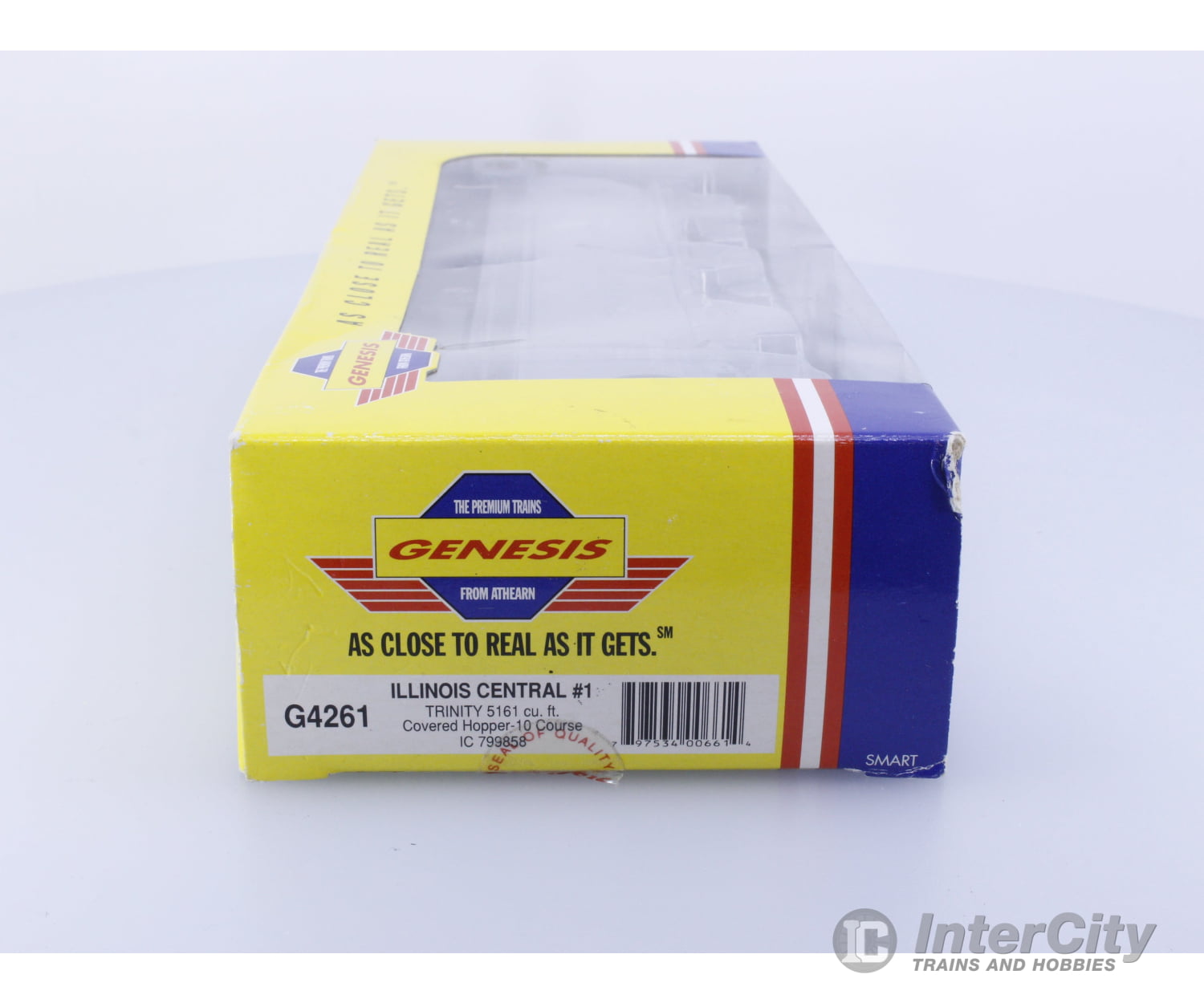 Athearn G4261 HO Trinity 5161 Cu FT Covered Hopper Illinois Central (IC) 799858 Freight Cars