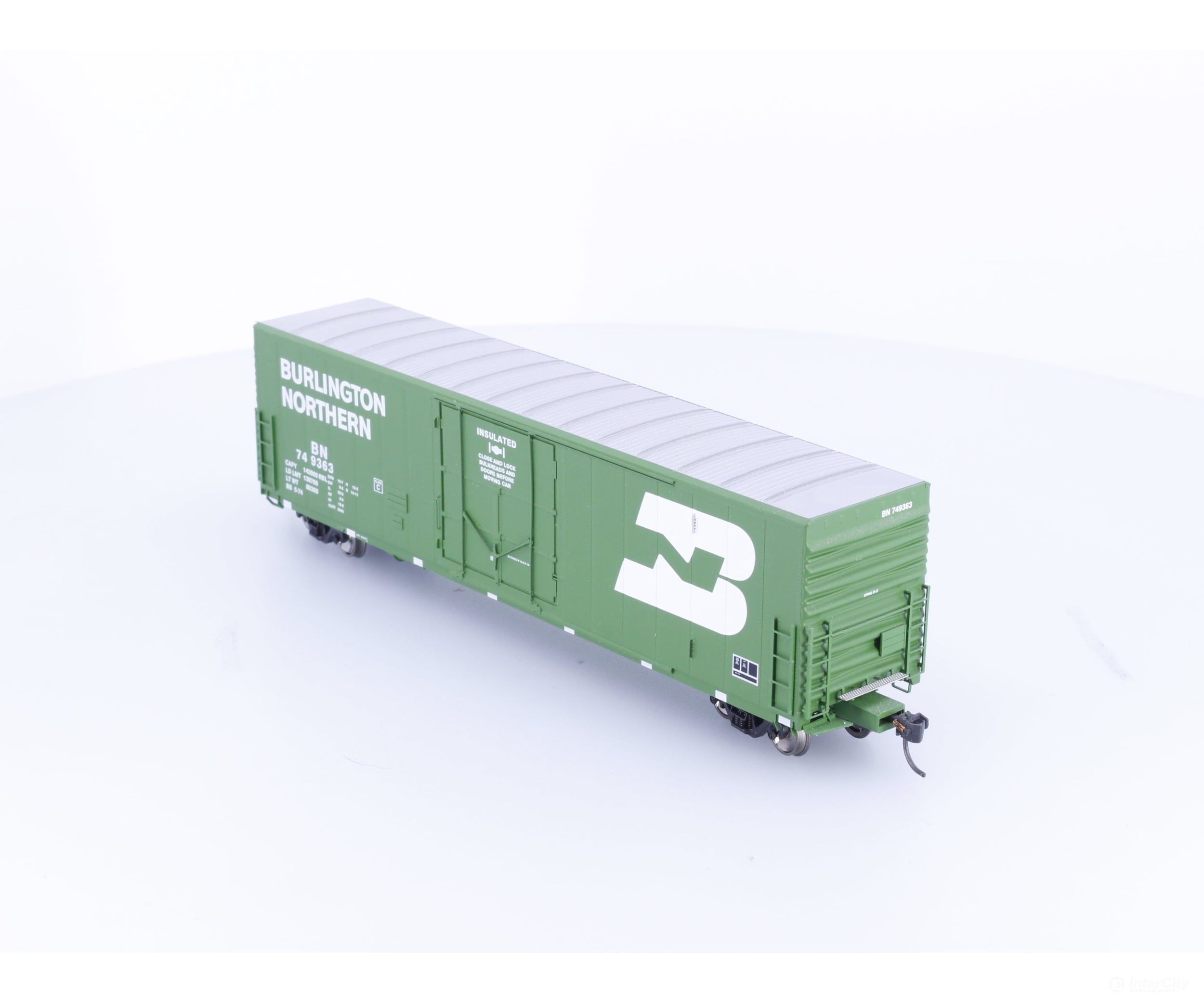 Athearn G4302 HO 50’ PC&F Plug Door Boxcar Burlington Northern (BN) 749363 - Freight Cars