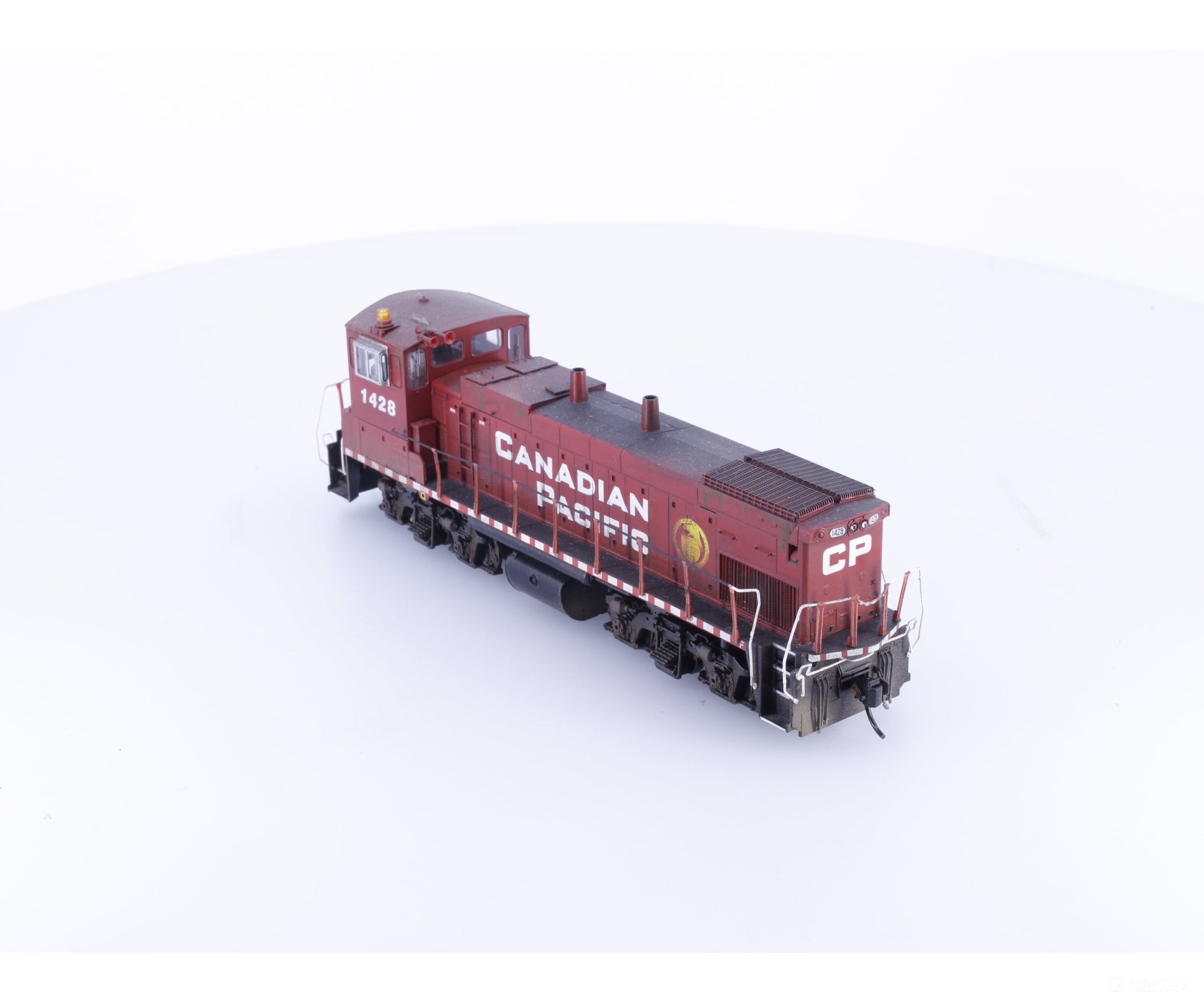 Athearn G66054 HO MP15-AC Diesel Locomotive MRC Sound Decoder Weathered Canadian Pacific (CP) 1428 DCC & Sound
