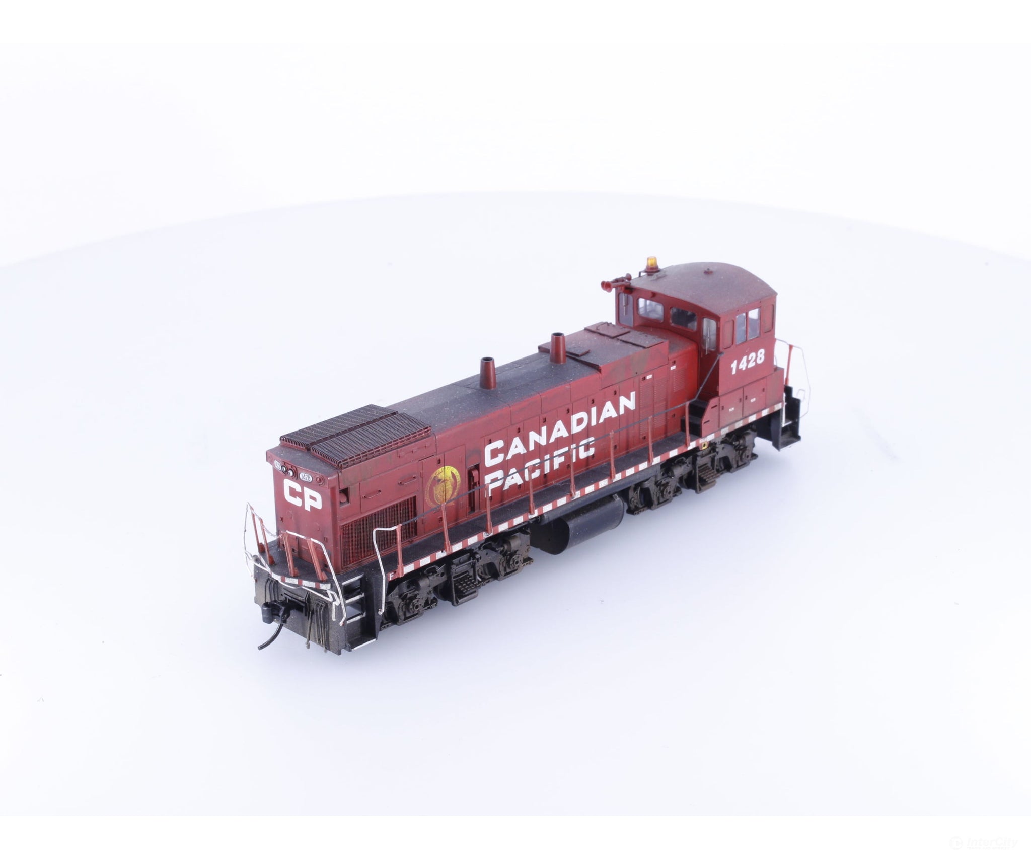 Athearn G66054 HO MP15-AC Diesel Locomotive MRC Sound Decoder Weathered Canadian Pacific (CP) 1428 DCC & Sound