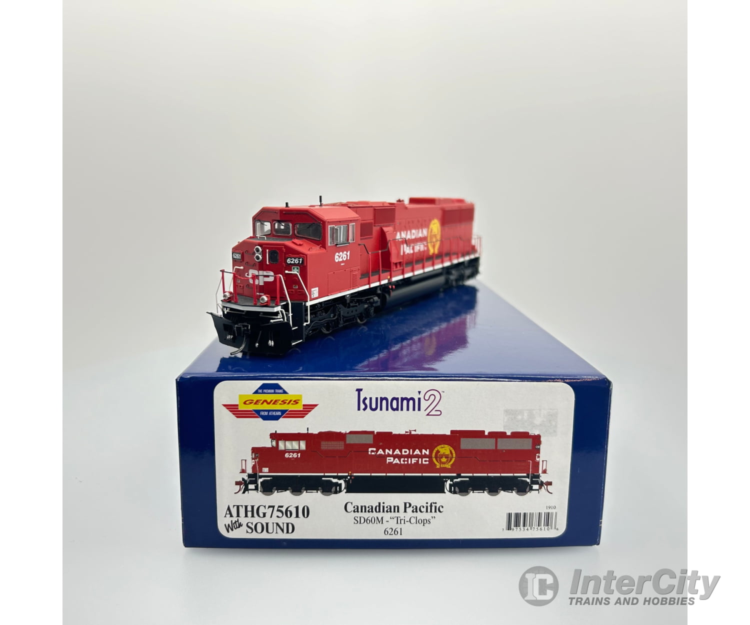 Athearn G75610 Ho Sd70M Tri-Clops Cp 6261 Dcc Tsunami Sound Locomotives