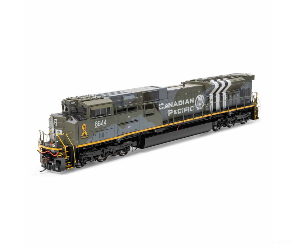 Athearn Genesis ATHG-1156 HO GEN EMD SD70ACU Locomotive with DCC & Sound CP/Military Tribute #6644 Locomotives