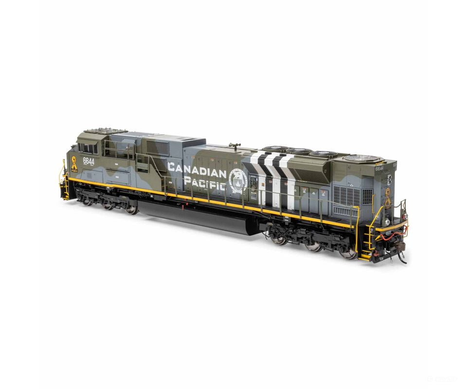 Athearn Genesis ATHG-1156 HO GEN EMD SD70ACU Locomotive with DCC & Sound CP/Military Tribute #6644 Locomotives