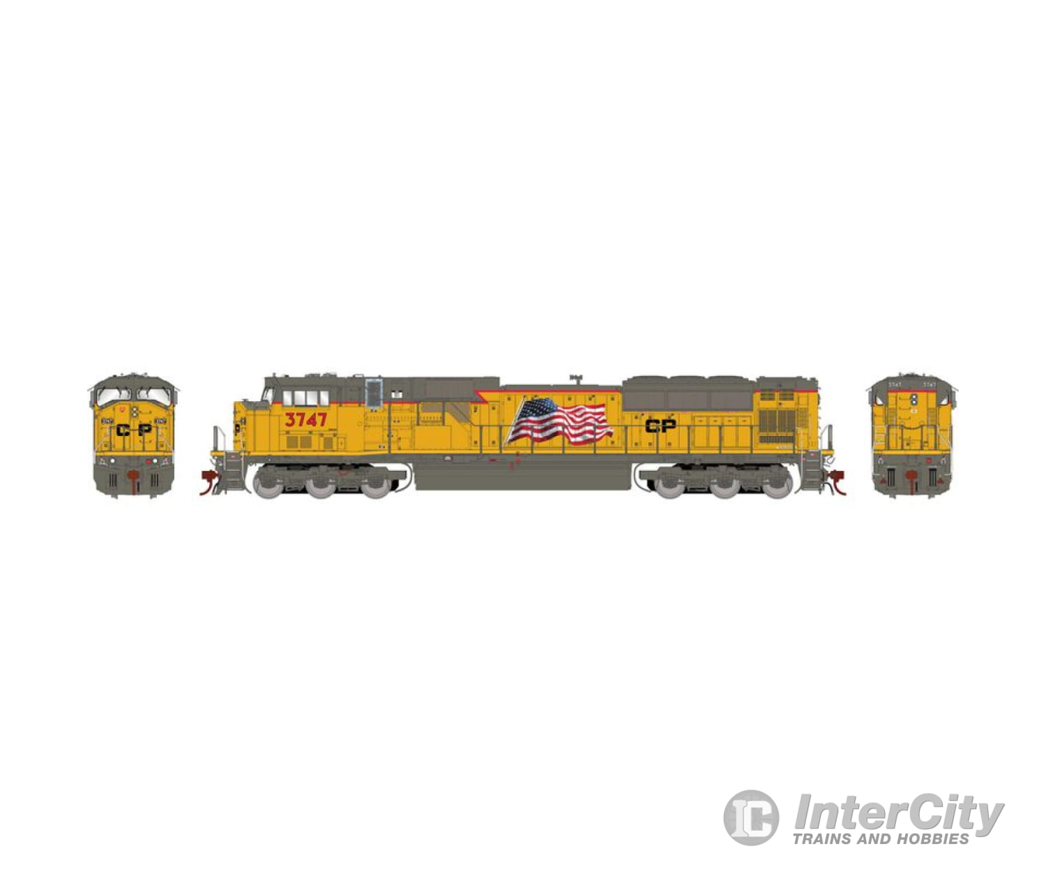 Athearn Genesis Athg27382 Ho Emd Sd9043Mac Locomotive With Dcc & Sound Cpr #3747 Locomotives