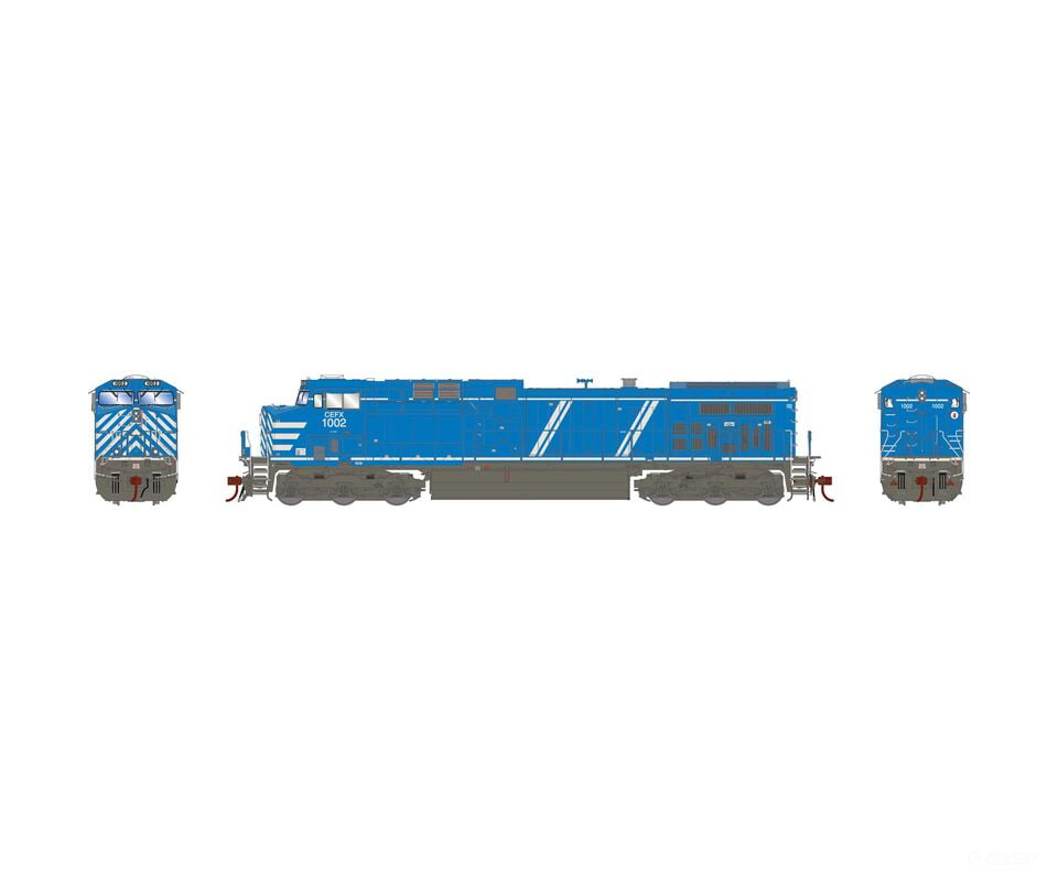 Athearn Genesis Athg31644 Ho G2 Ac4400Cw W/Dcc & Sound Cefx #1002 Locomotives
