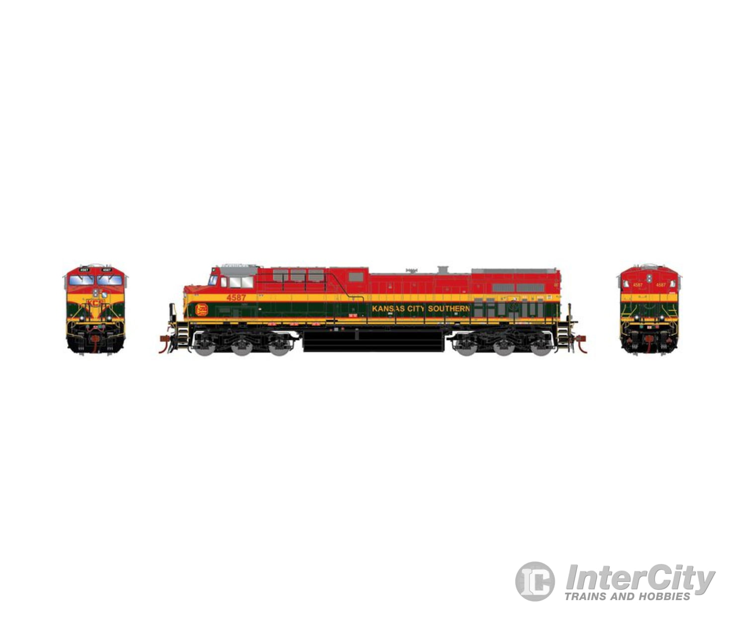 Athearn Genesis Athg31653 Ho G2 Ac4400Cw W/Dcc & Sound Kcs #4587 Locomotives